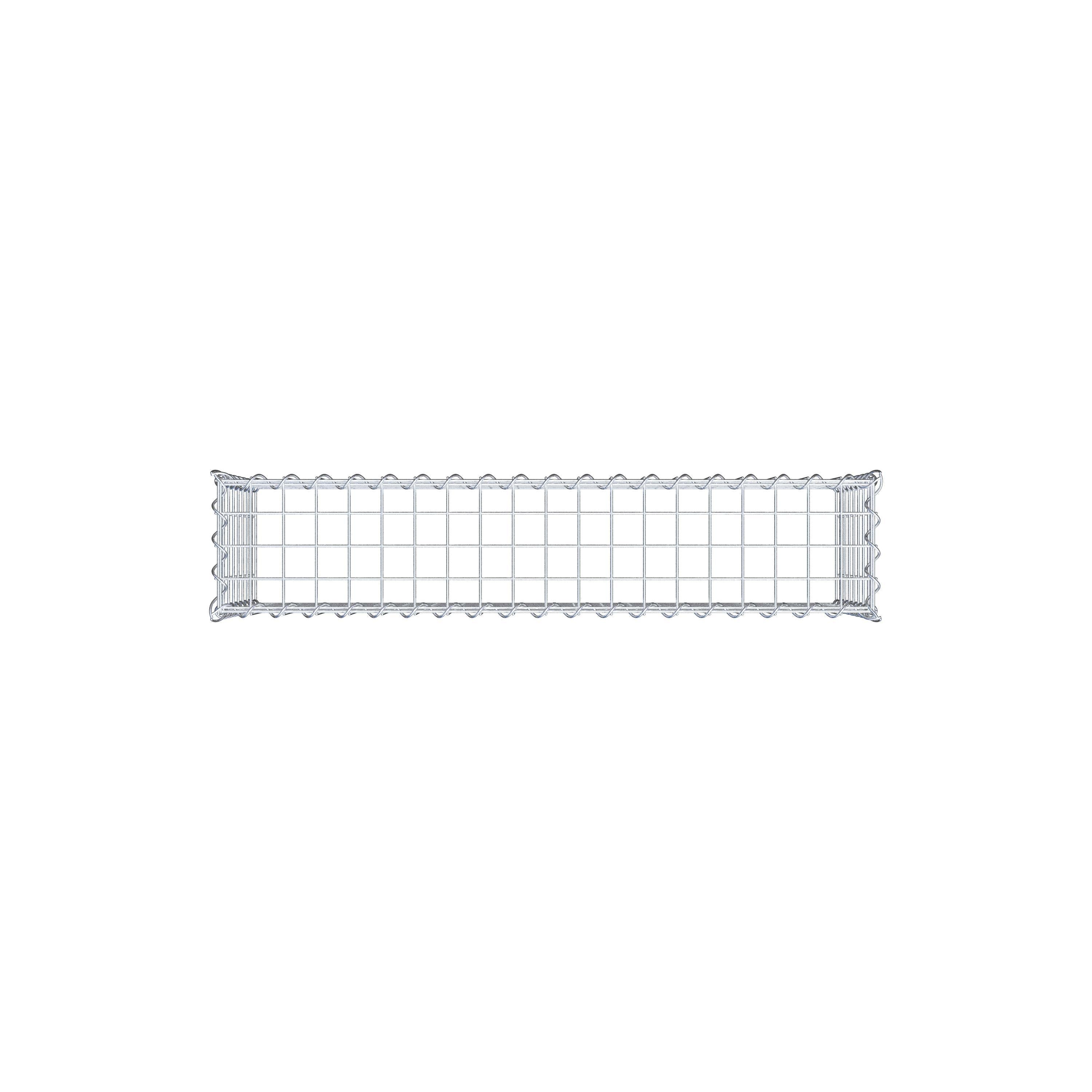 Add-on schanskorf type 3 100 cm x 40 cm x 20 cm (L x H x D), maaswijdte 5 cm x 5 cm, spiraalvormig