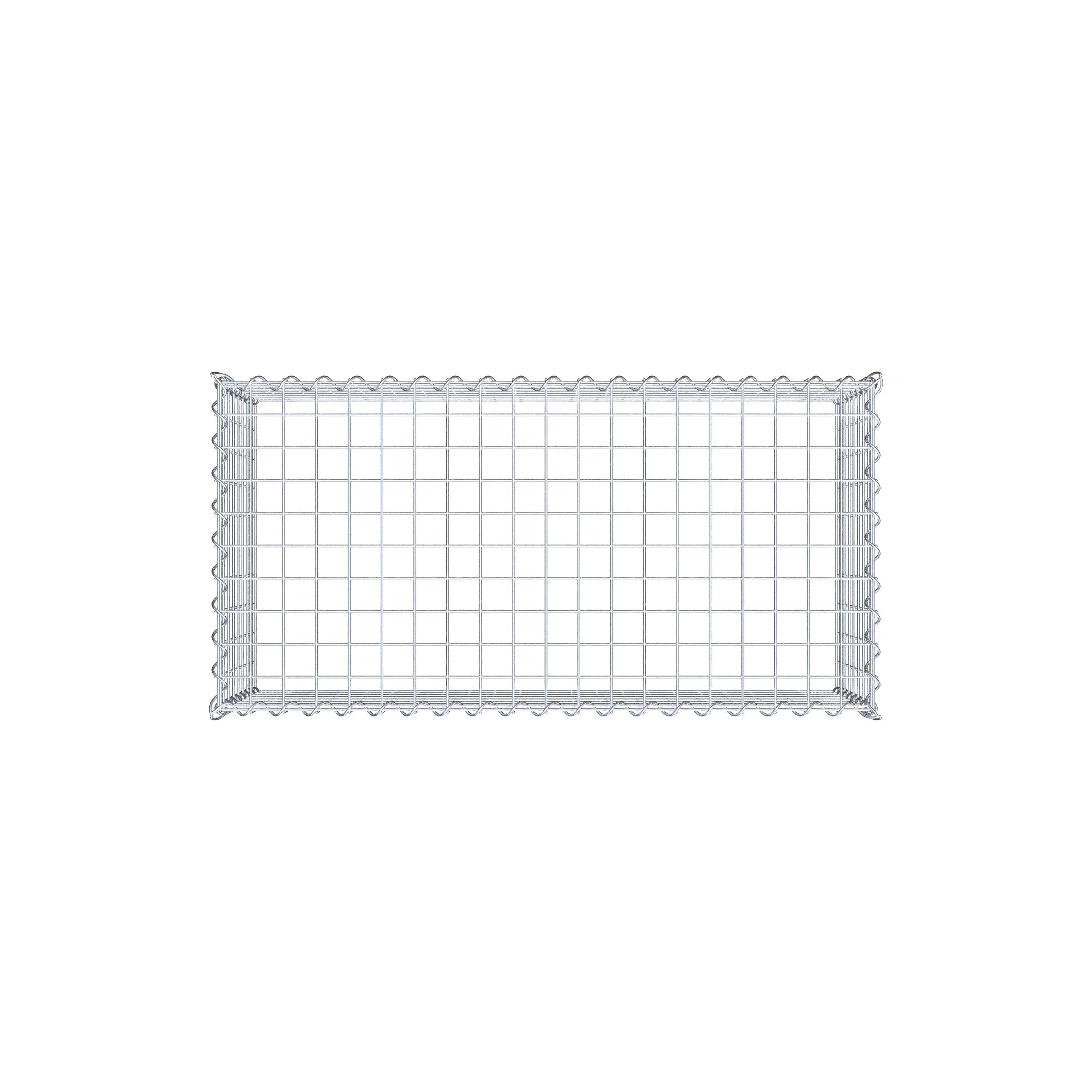 Grown-on gabion type 3 100 cm x 40 cm x 50 cm (L x H x D), mesh size 5 cm x 5 cm, spiral