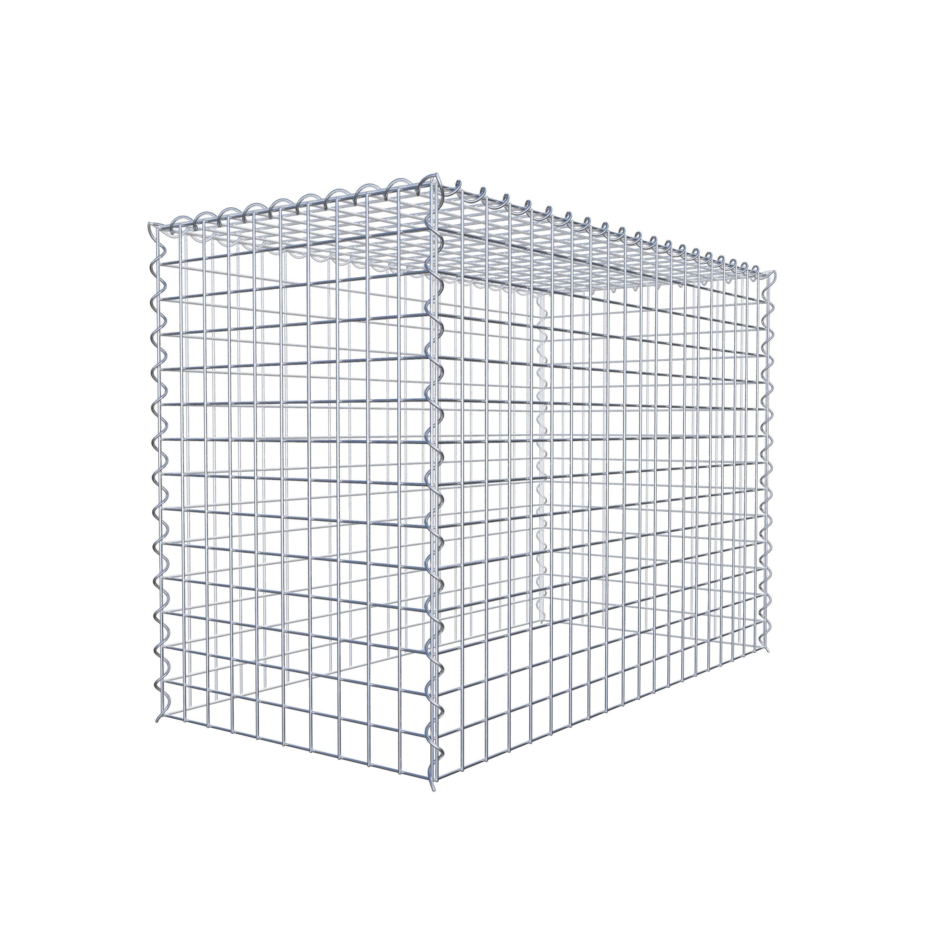 Gabion rapporté type 3 100 cm x 70 cm x 50 cm (L x H x P), mailles 5 cm x 5 cm, spirale