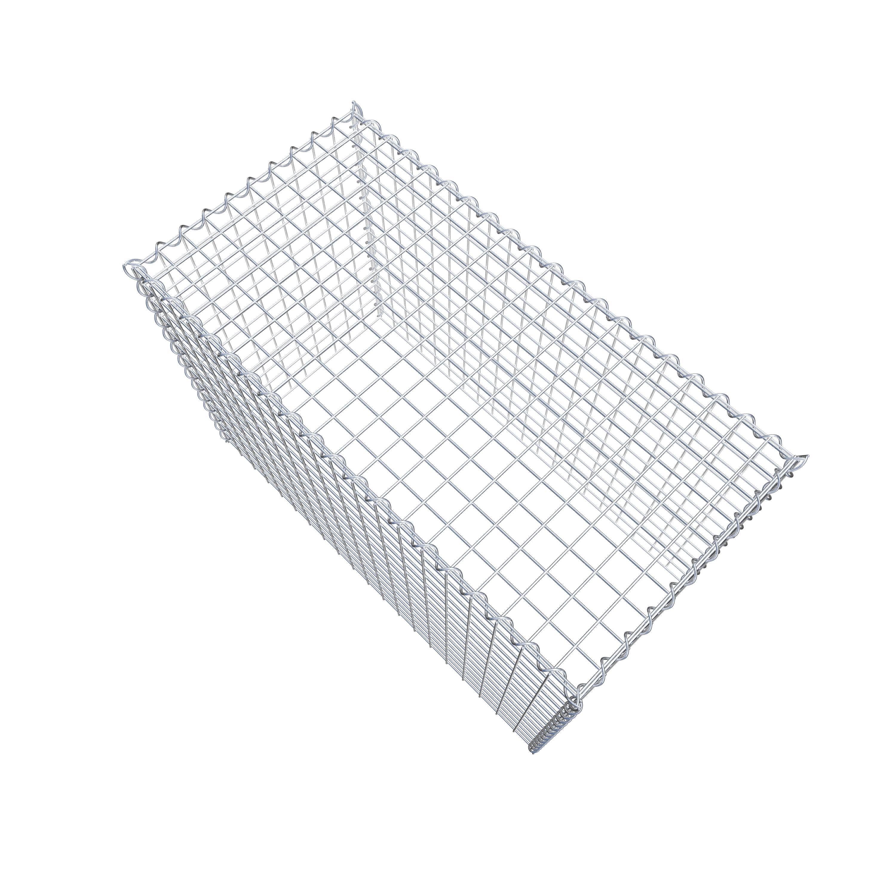 Gabion rapporté type 3 100 cm x 70 cm x 50 cm (L x H x P), mailles 5 cm x 5 cm, spirale