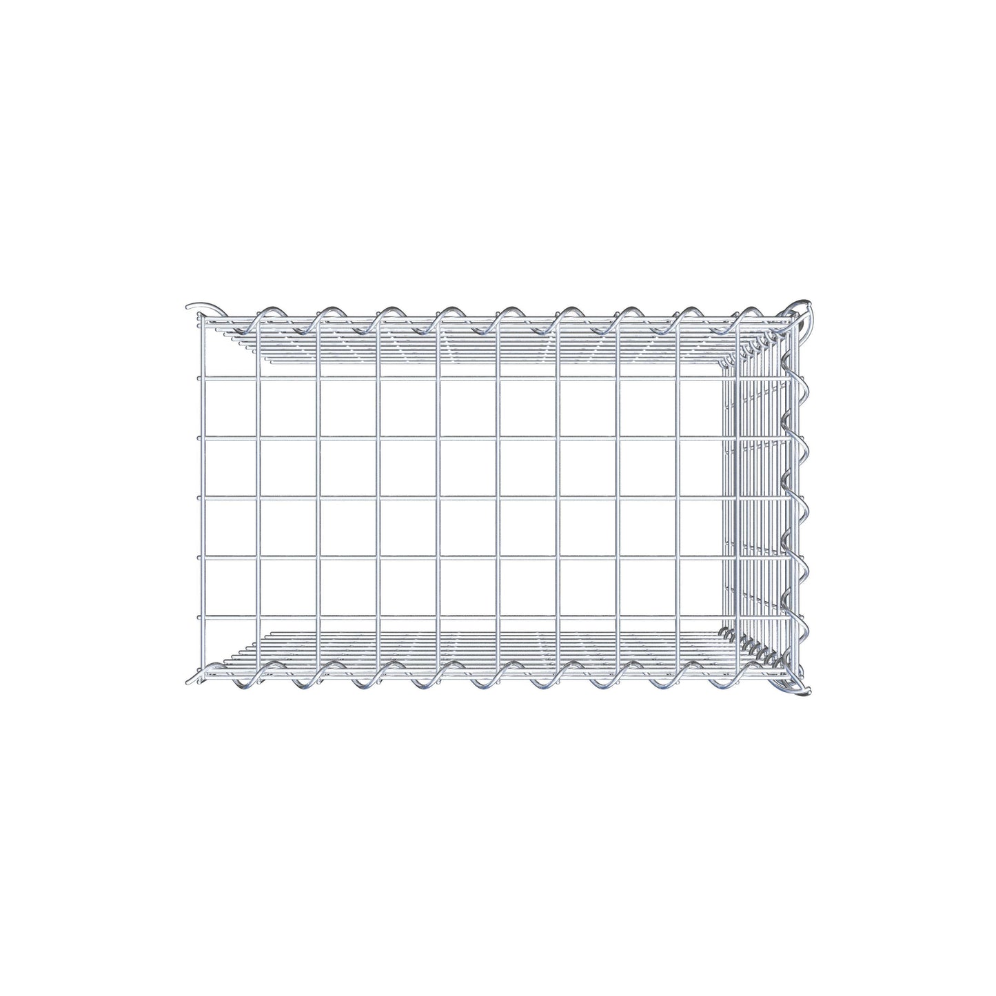 Grown-on gabion type 4 50 cm x 50 cm x 30 cm (L x H x D), mesh size 5 cm x 5 cm, spiral