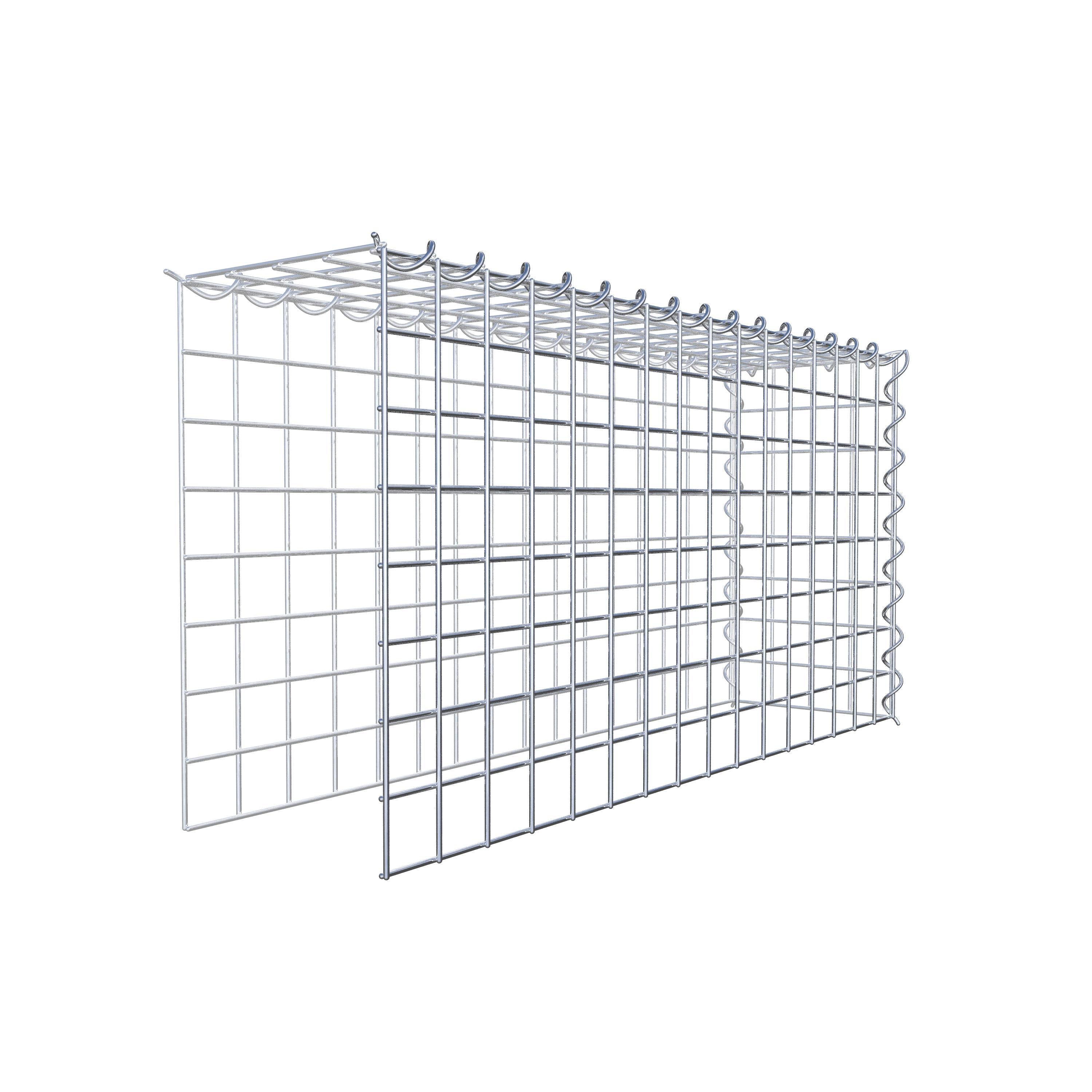Anbaugabione Typ 4 80 cm x 40 cm x 20 cm (L x H x T), Maschenweite 5 cm x 5 cm, Spirale