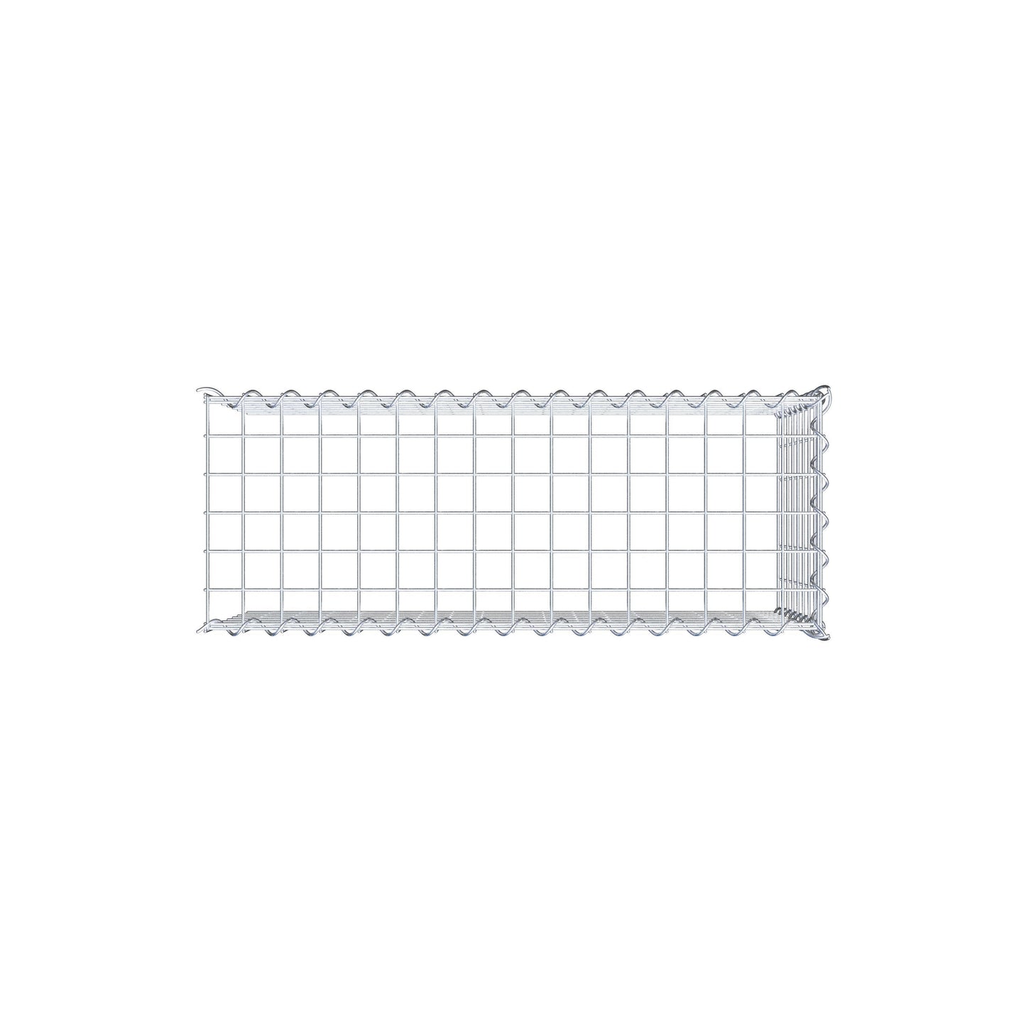 Gabion rapporté type 4 80 cm x 40 cm x 30 cm (L x H x P), mailles 5 cm x 5 cm, spirale