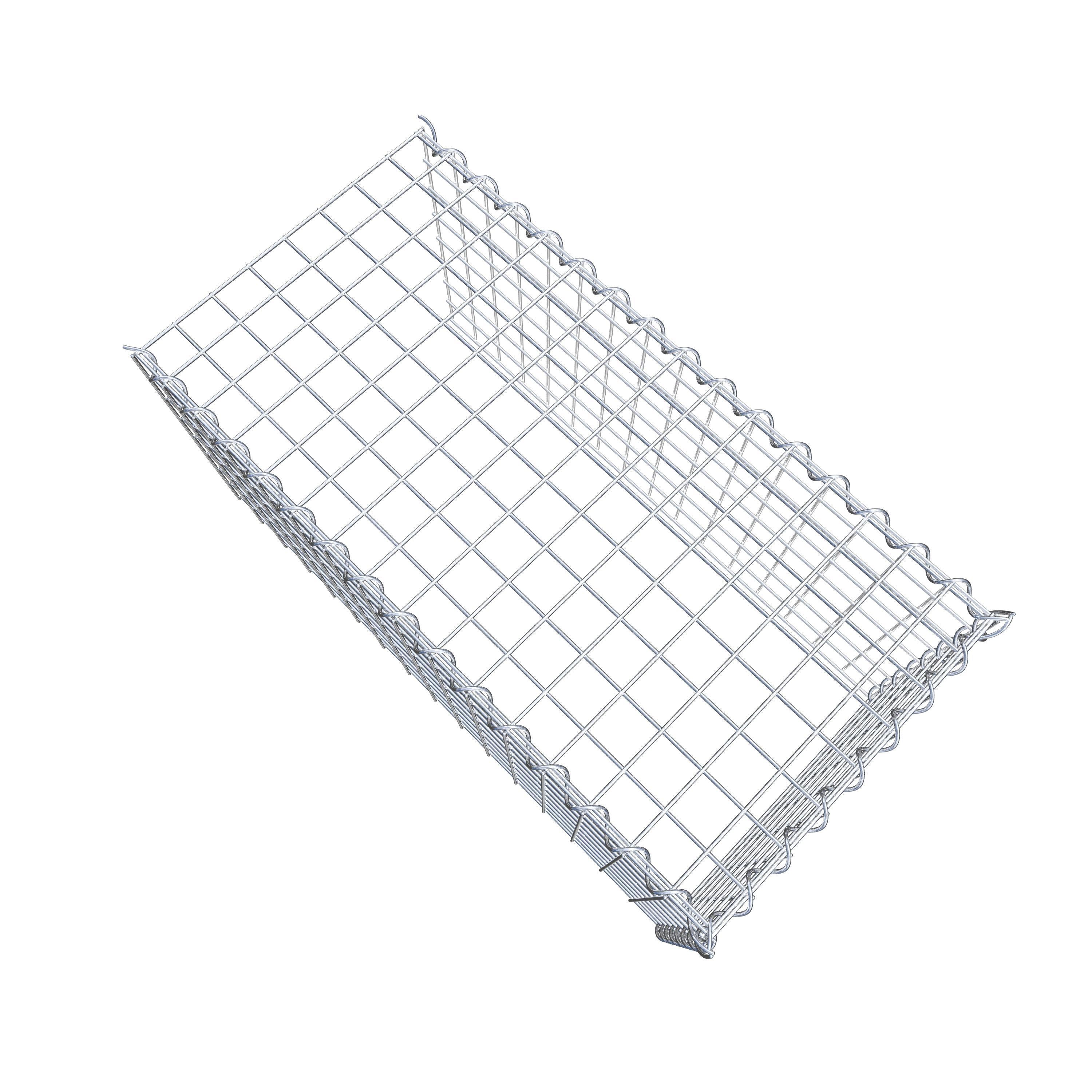 Add-on schanskorf type 4 80 cm x 40 cm x 40 cm (L x H x D), maaswijdte 5 cm x 5 cm, spiraalvormig