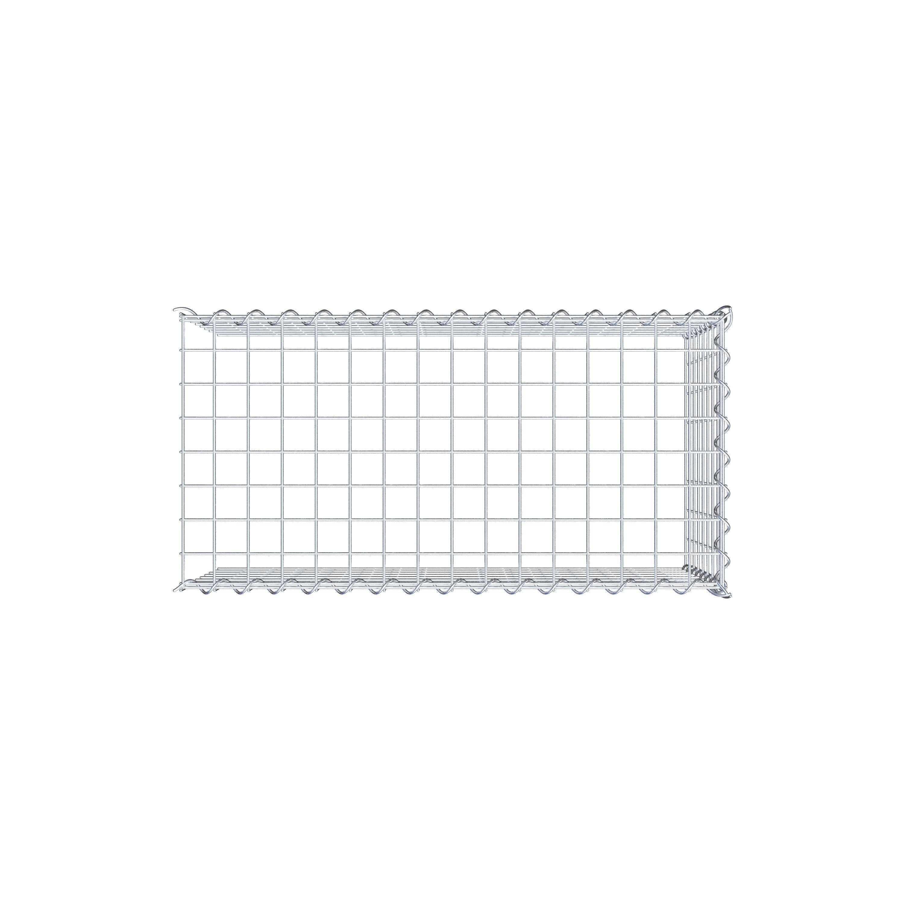 Add-on schanskorf type 4 80 cm x 40 cm x 40 cm (L x H x D), maaswijdte 5 cm x 5 cm, spiraalvormig