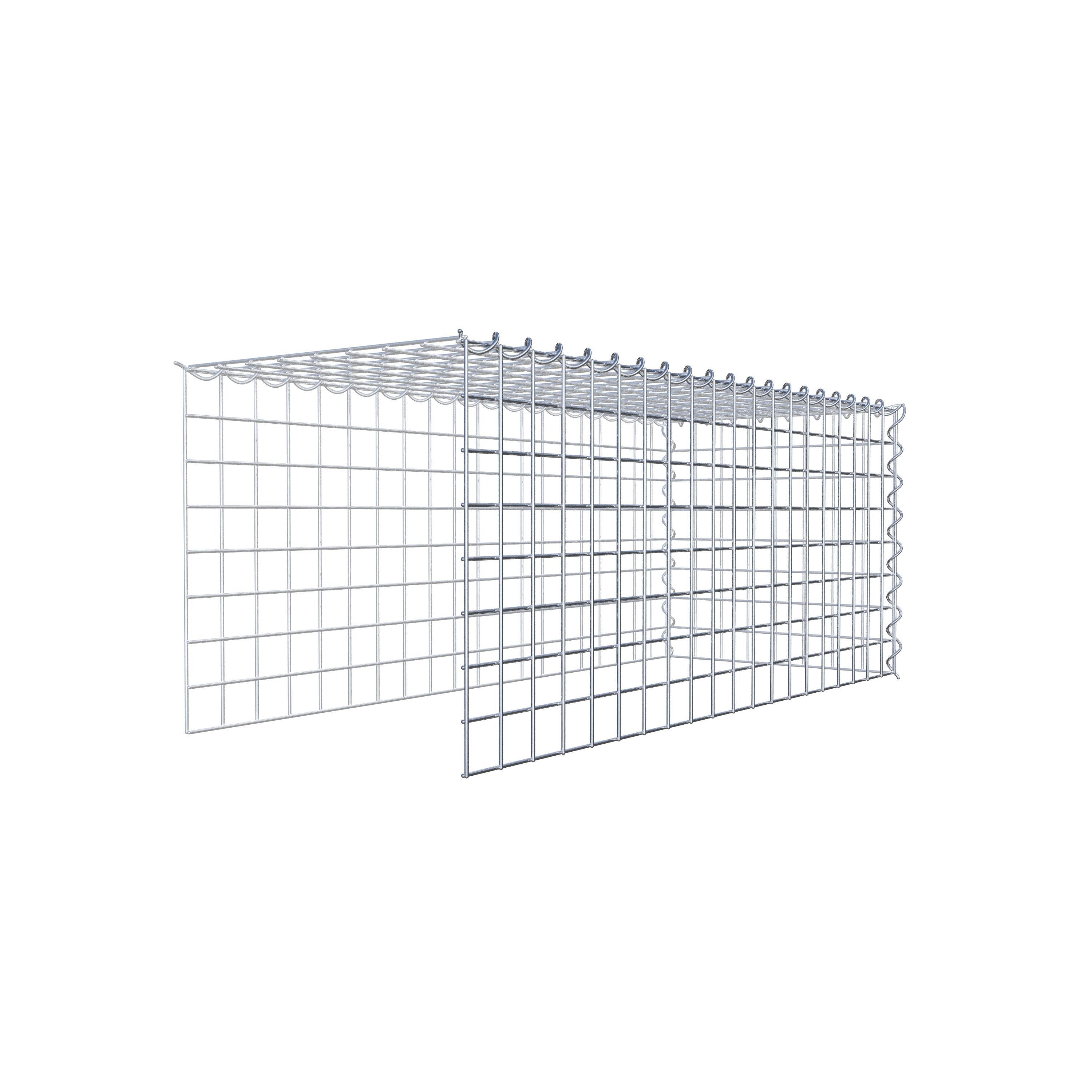 Extra gabion typ 4 100 cm x 40 cm x 40 cm (L x H x D), maskstorlek 5 cm x 5 cm, spiral