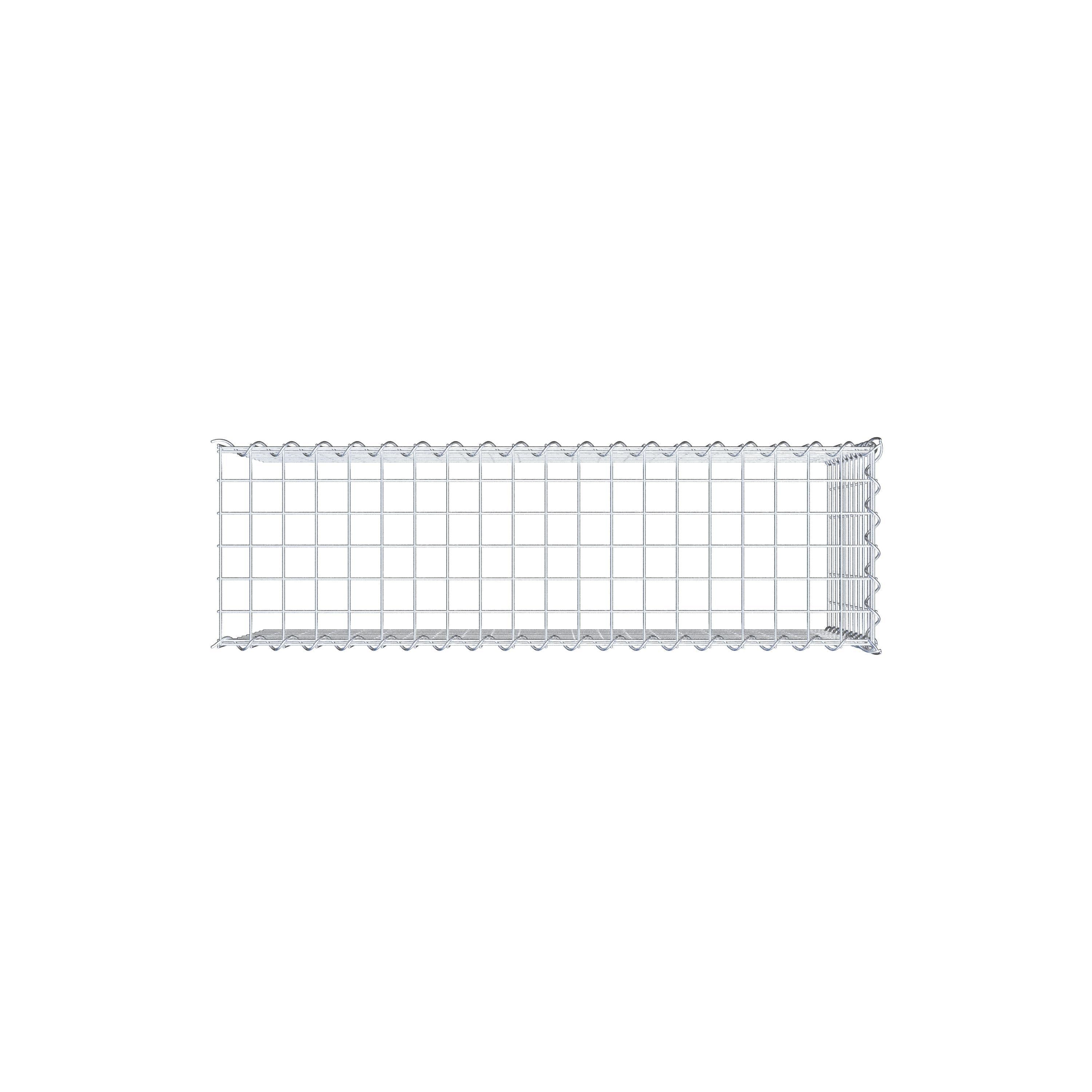 Påväxt gabion typ 4 100 cm x 50 cm x 30 cm (L x H x D), maskstorlek 5 cm x 5 cm, spiral