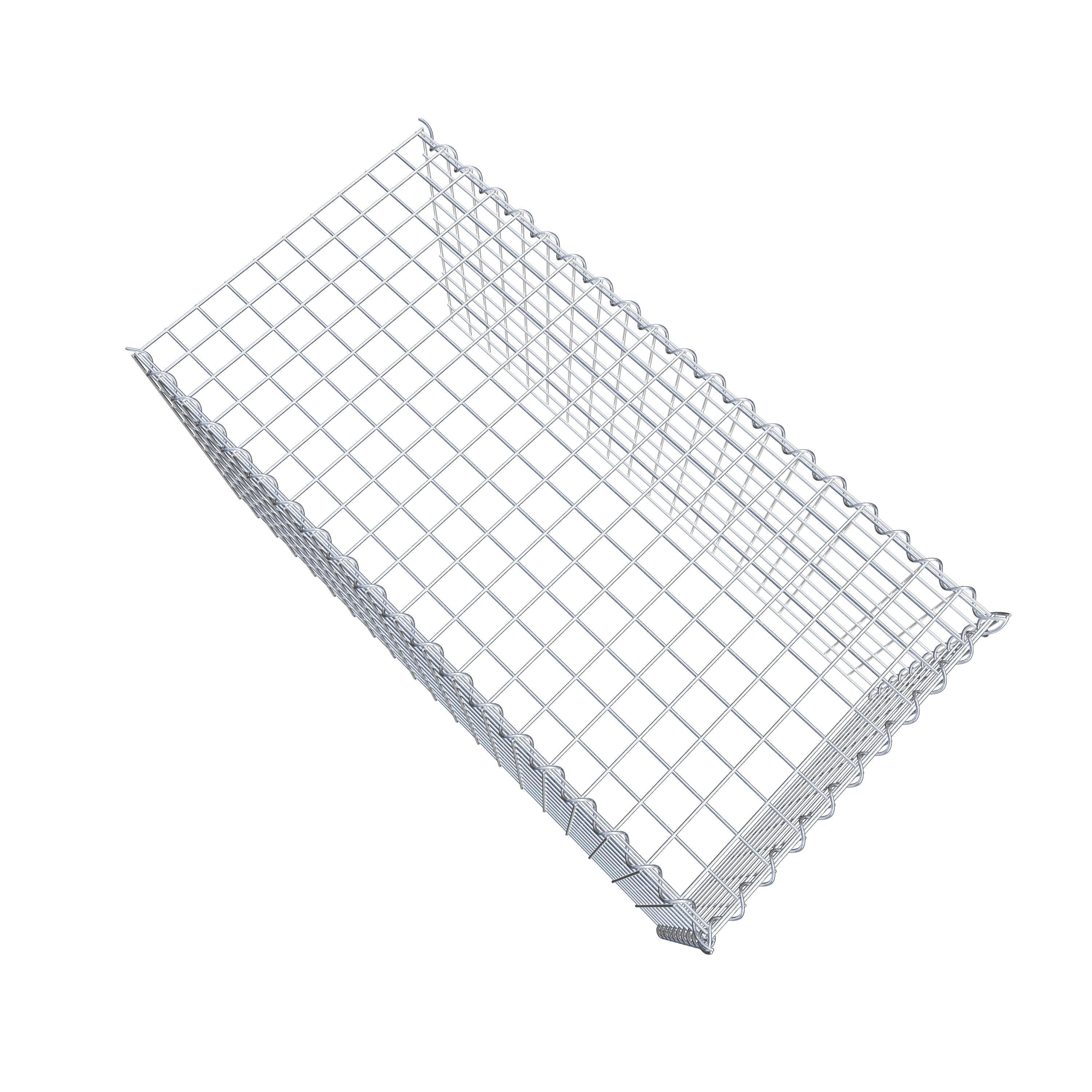 Gabion rapporté type 4 100 cm x 50 cm x 50 cm (L x H x P), mailles 5 cm x 5 cm, spirale