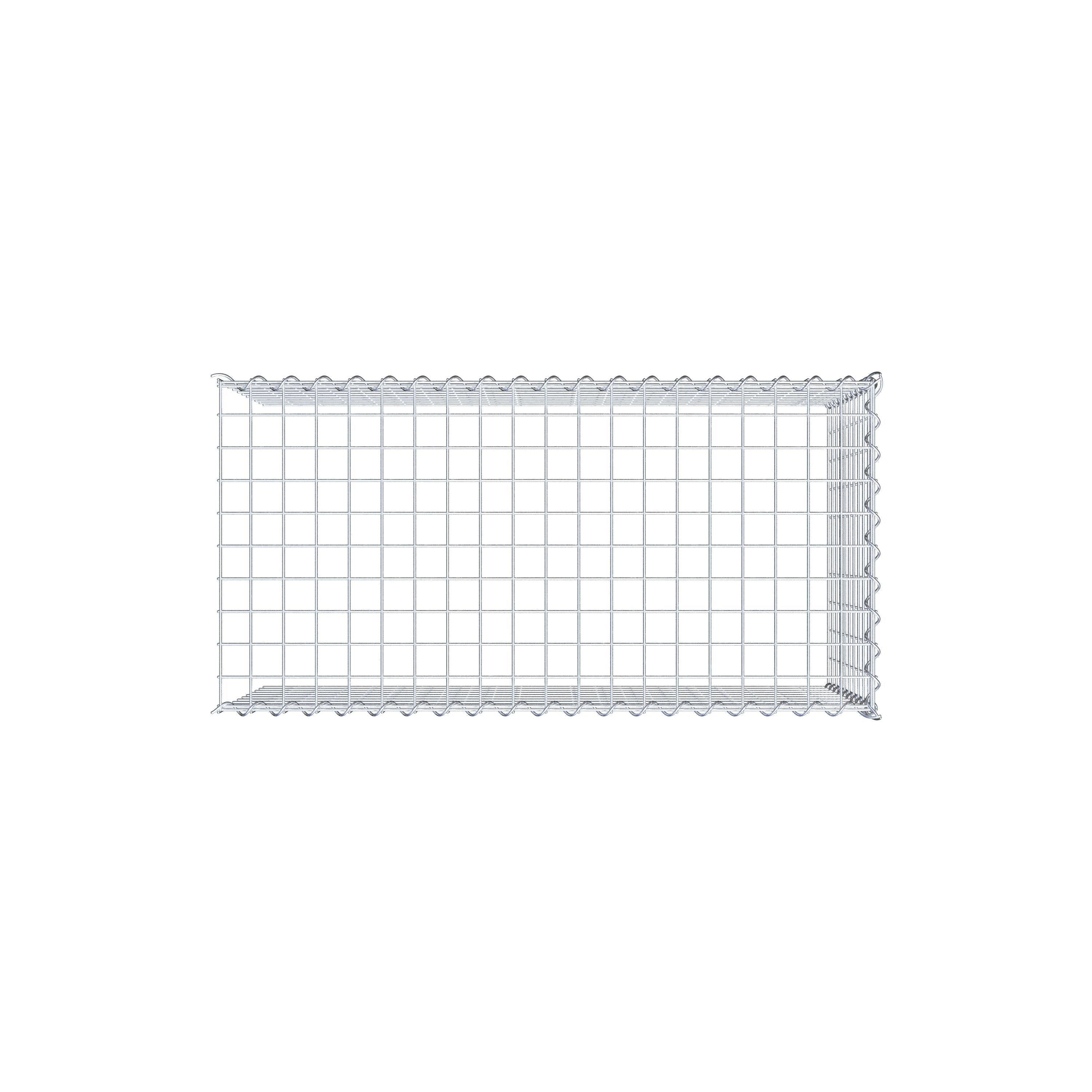 Gabion rapporté type 4 100 cm x 50 cm x 50 cm (L x H x P), mailles 5 cm x 5 cm, spirale
