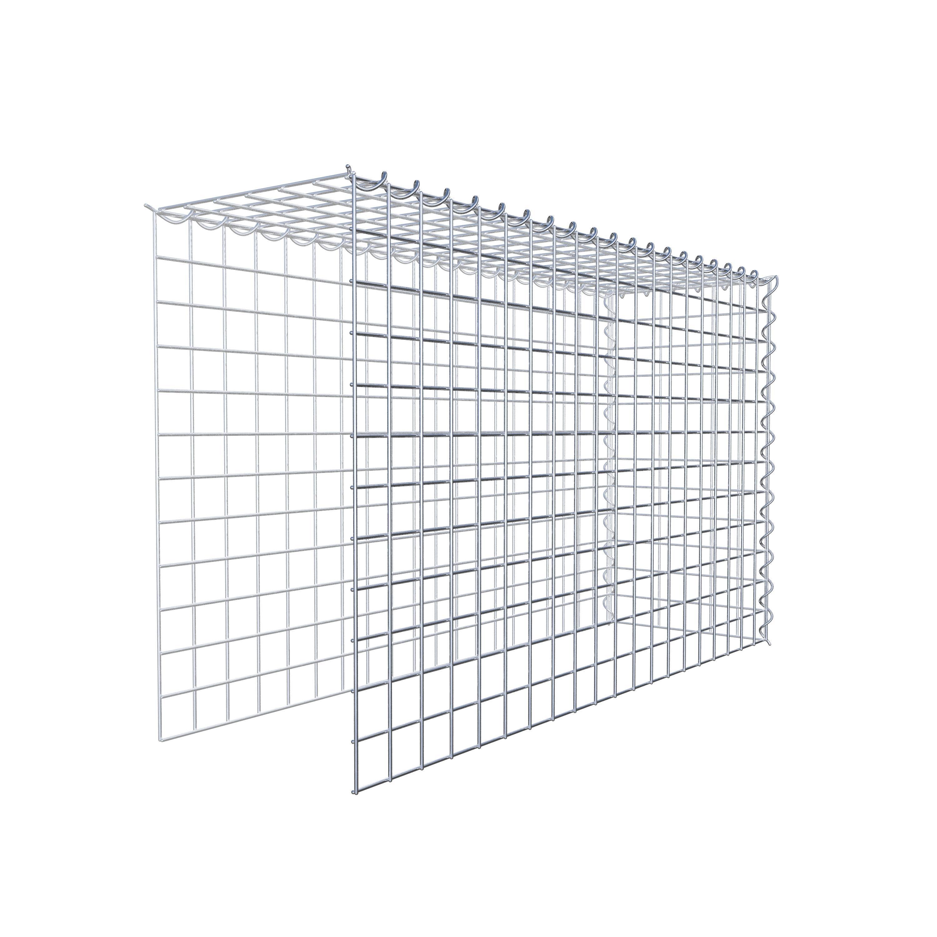 Gabion rapporté type 4 100 cm x 60 cm x 30 cm (L x H x P), mailles 5 cm x 5 cm, spirale