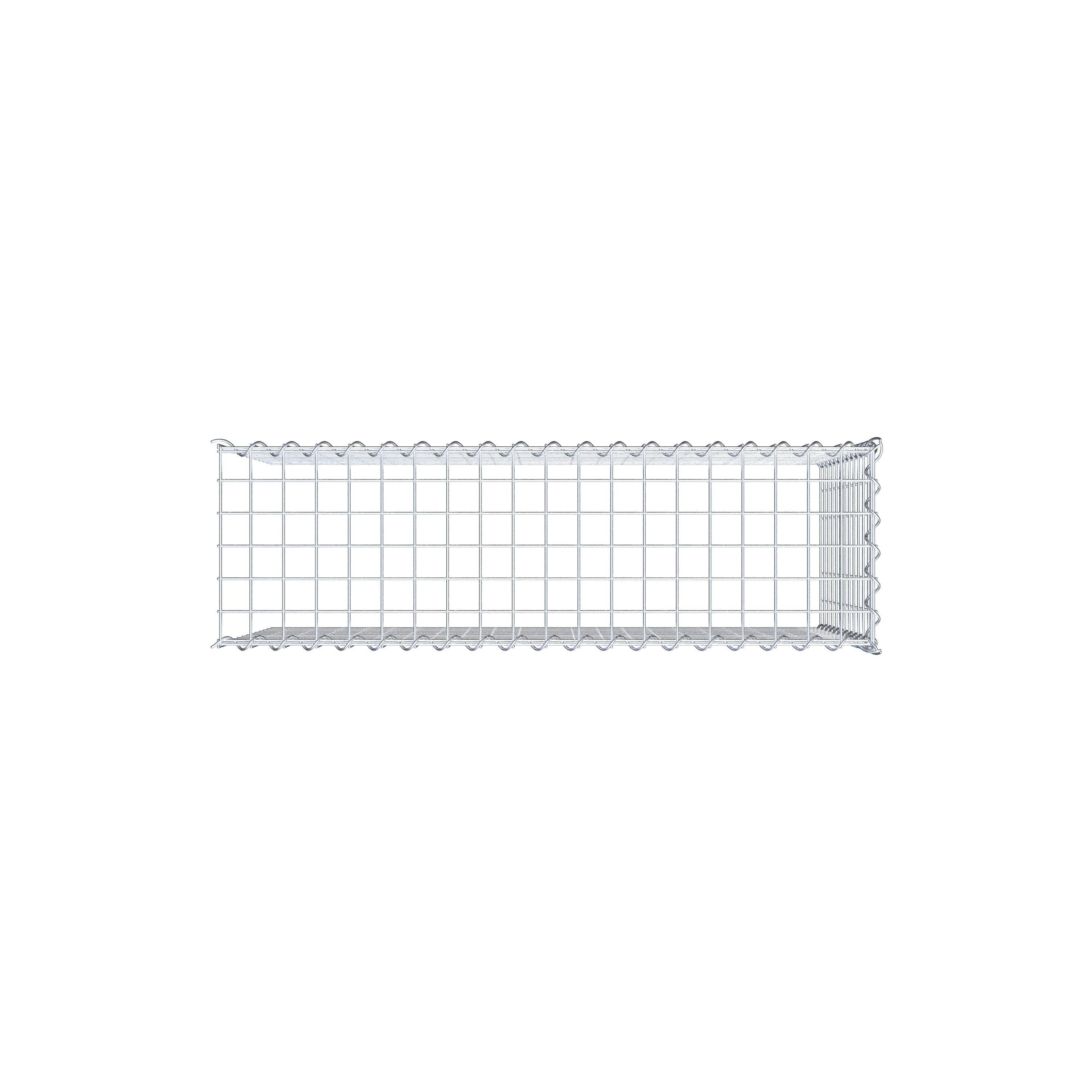 Gabion rapporté type 4 100 cm x 60 cm x 30 cm (L x H x P), mailles 5 cm x 5 cm, spirale