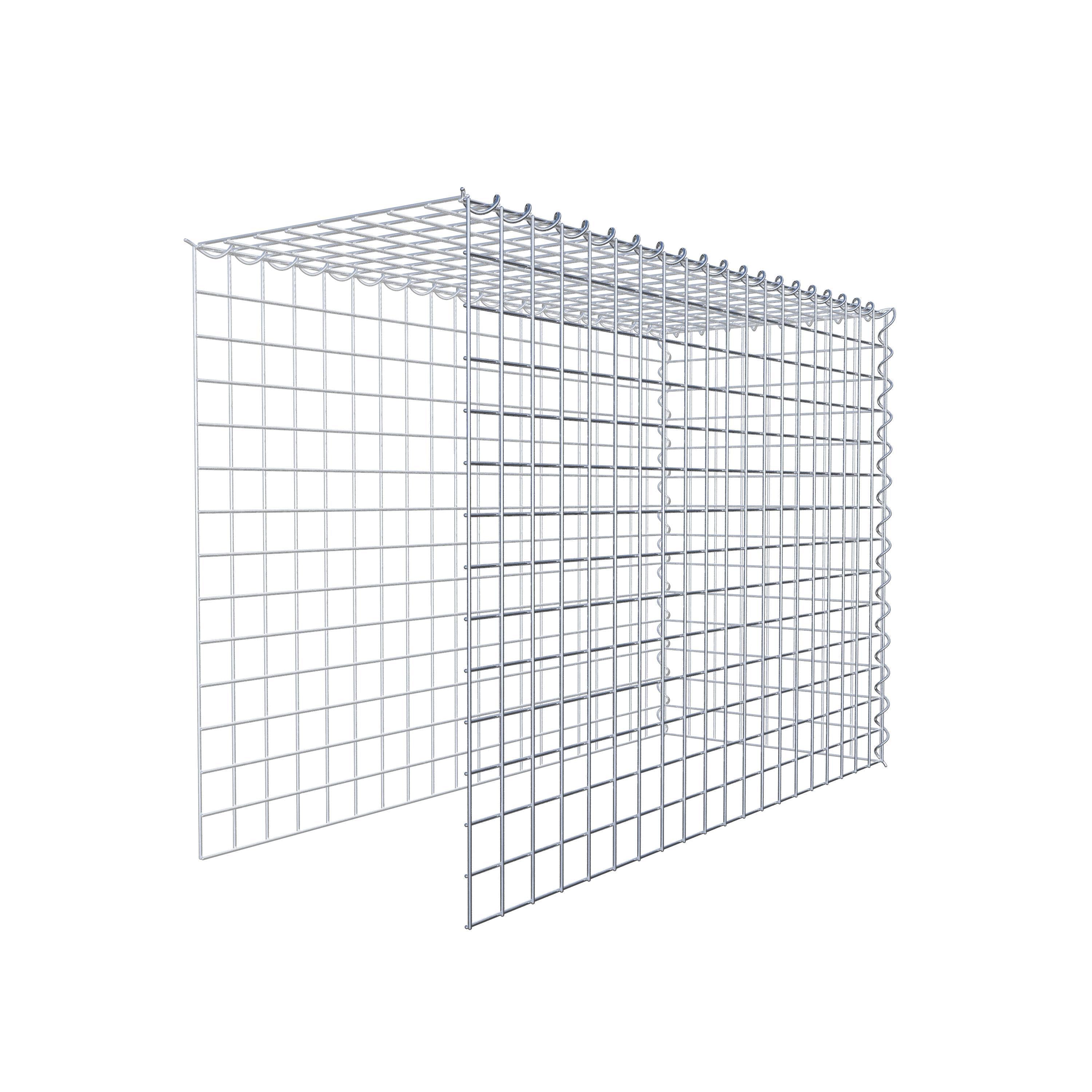 Extra gabion typ 4 100 cm x 70 cm x 40 cm (L x H x D), maskstorlek 5 cm x 5 cm, spiral