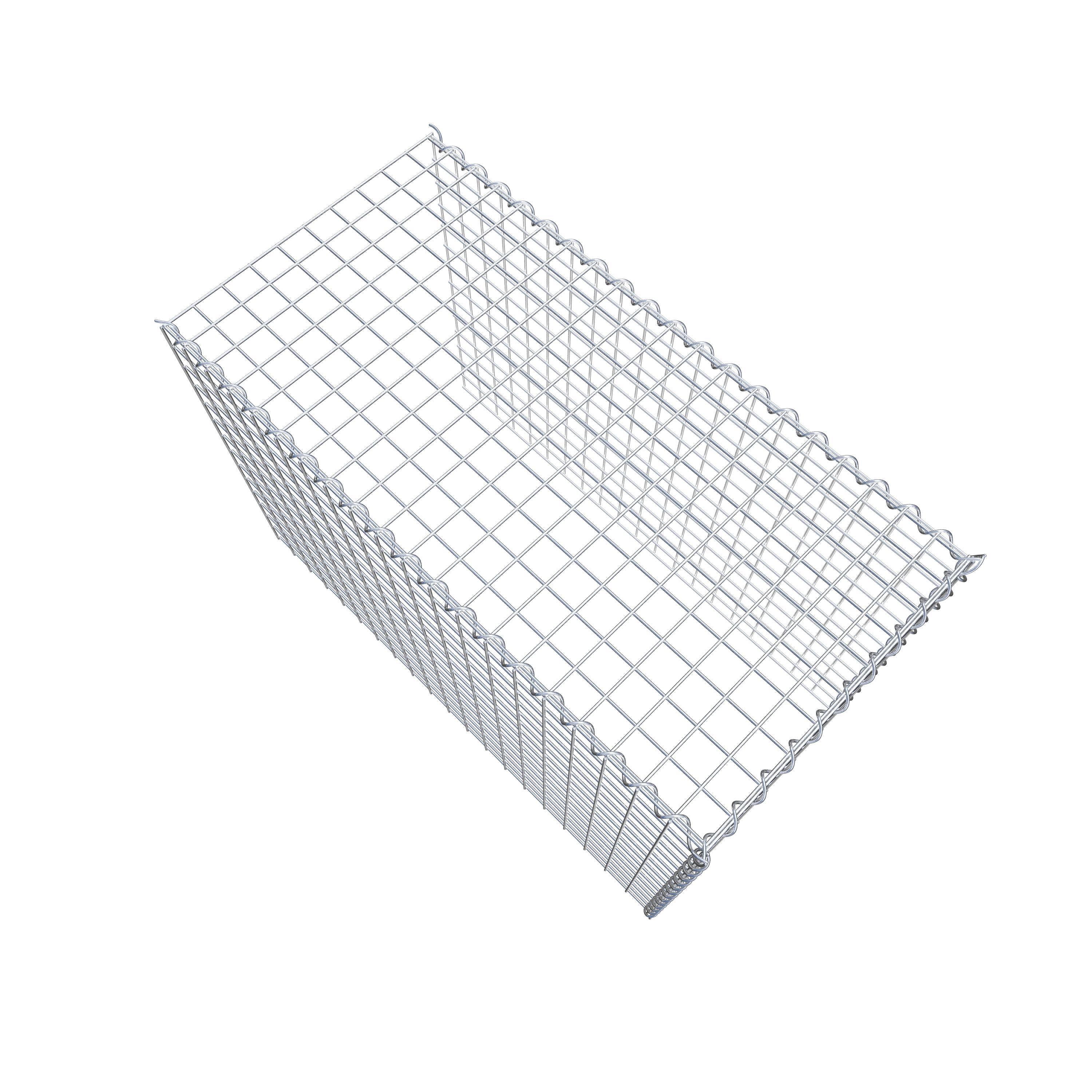 Add-on schanskorf type 4 100 cm x 70 cm x 50 cm (L x H x D), maaswijdte 5 cm x 5 cm, spiraalvormig