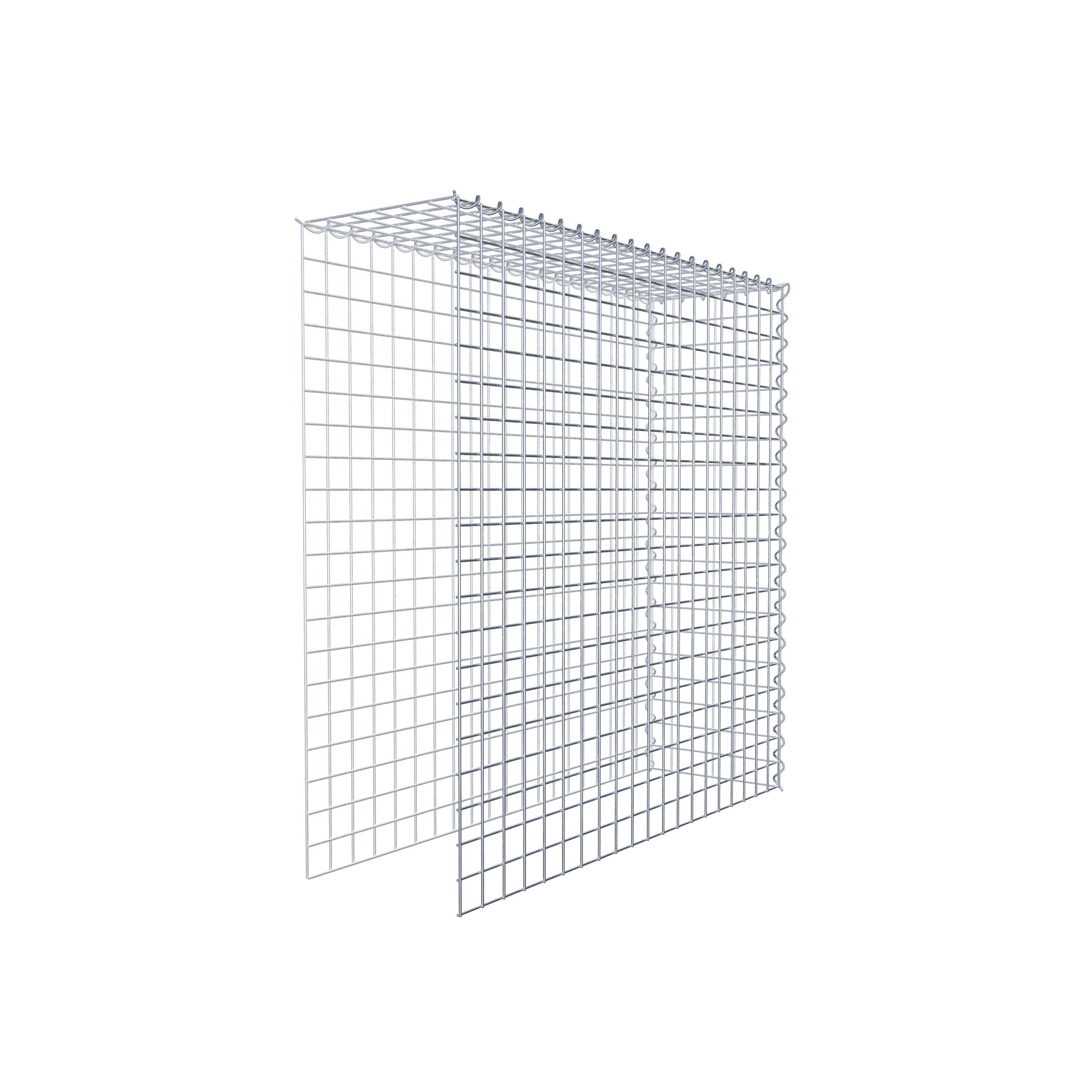 Grown-on gabion type 4 100 cm x 100 cm x 30 cm (L x H x D), mesh size 5 cm x 5 cm, spiral
