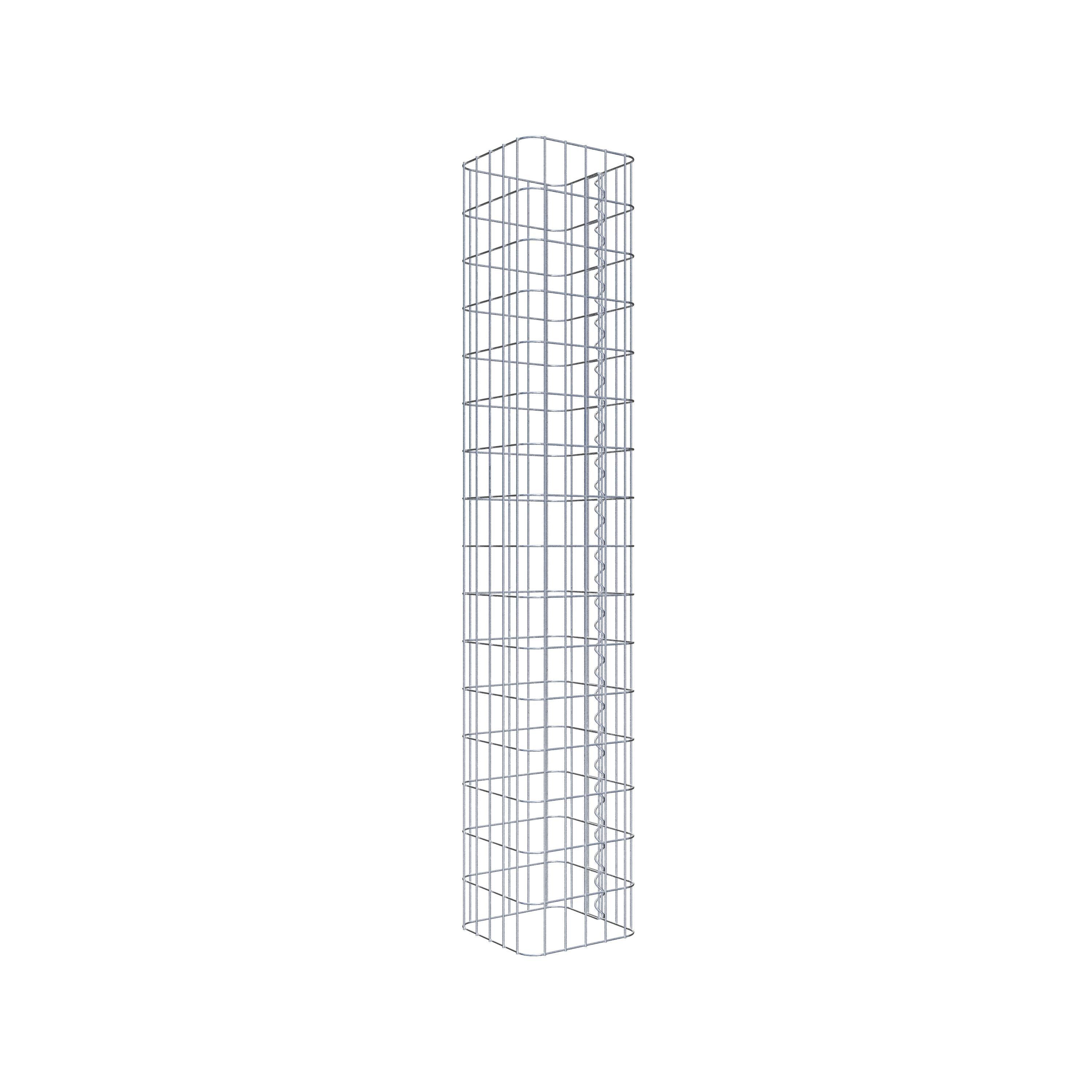 Gabionensäule eckig 27 cm x 27 cm, 160 cm Höhe, MW 5 cm x 10 cm