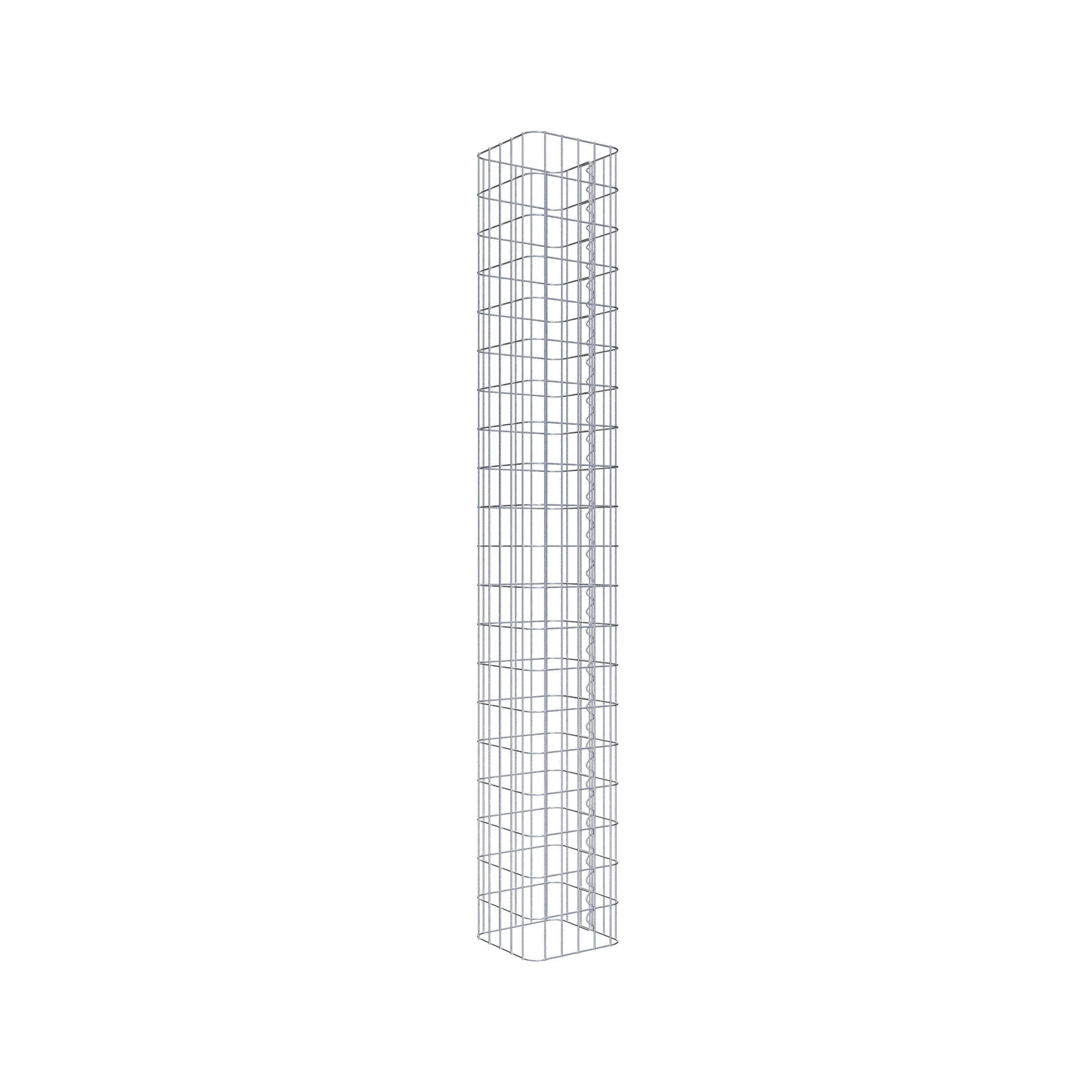 Colonne en gabion 200 x 27 x 27 cm – Structure préfabriquée en acier galvanisé – Qualité GABIONA® Made in Germany