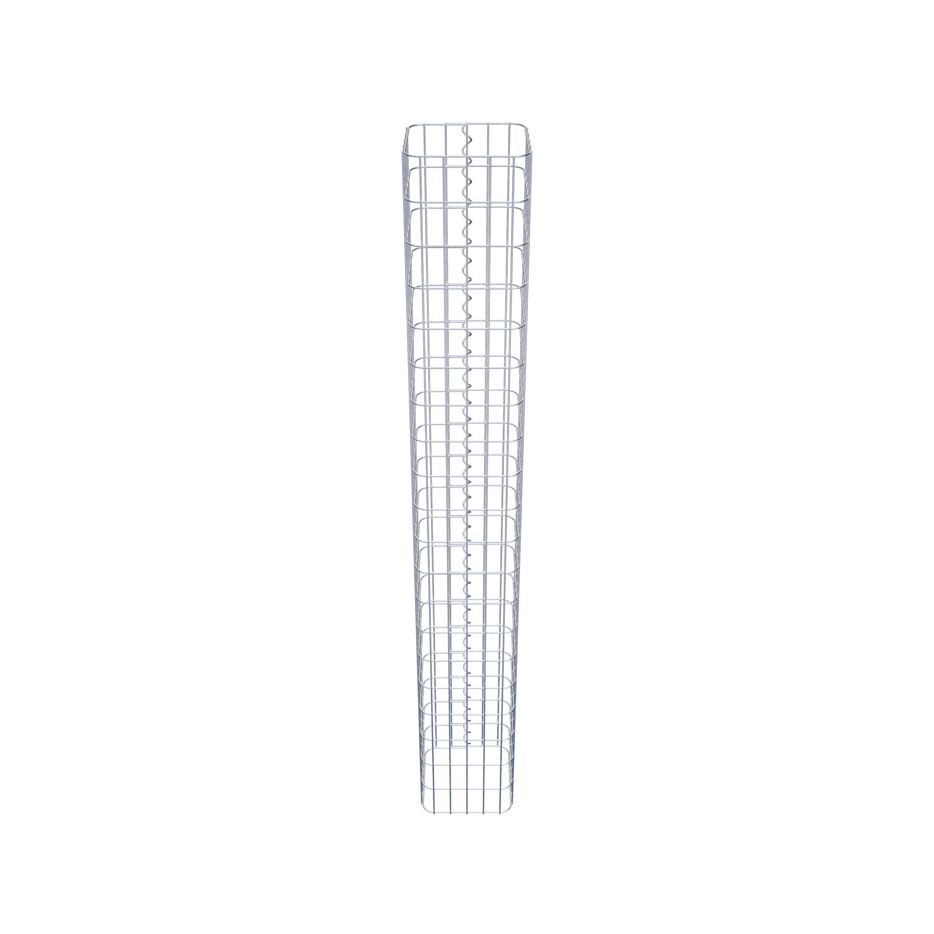 Colonne en gabion 200 x 27 x 27 cm – Structure préfabriquée en acier galvanisé – Qualité GABIONA® Made in Germany