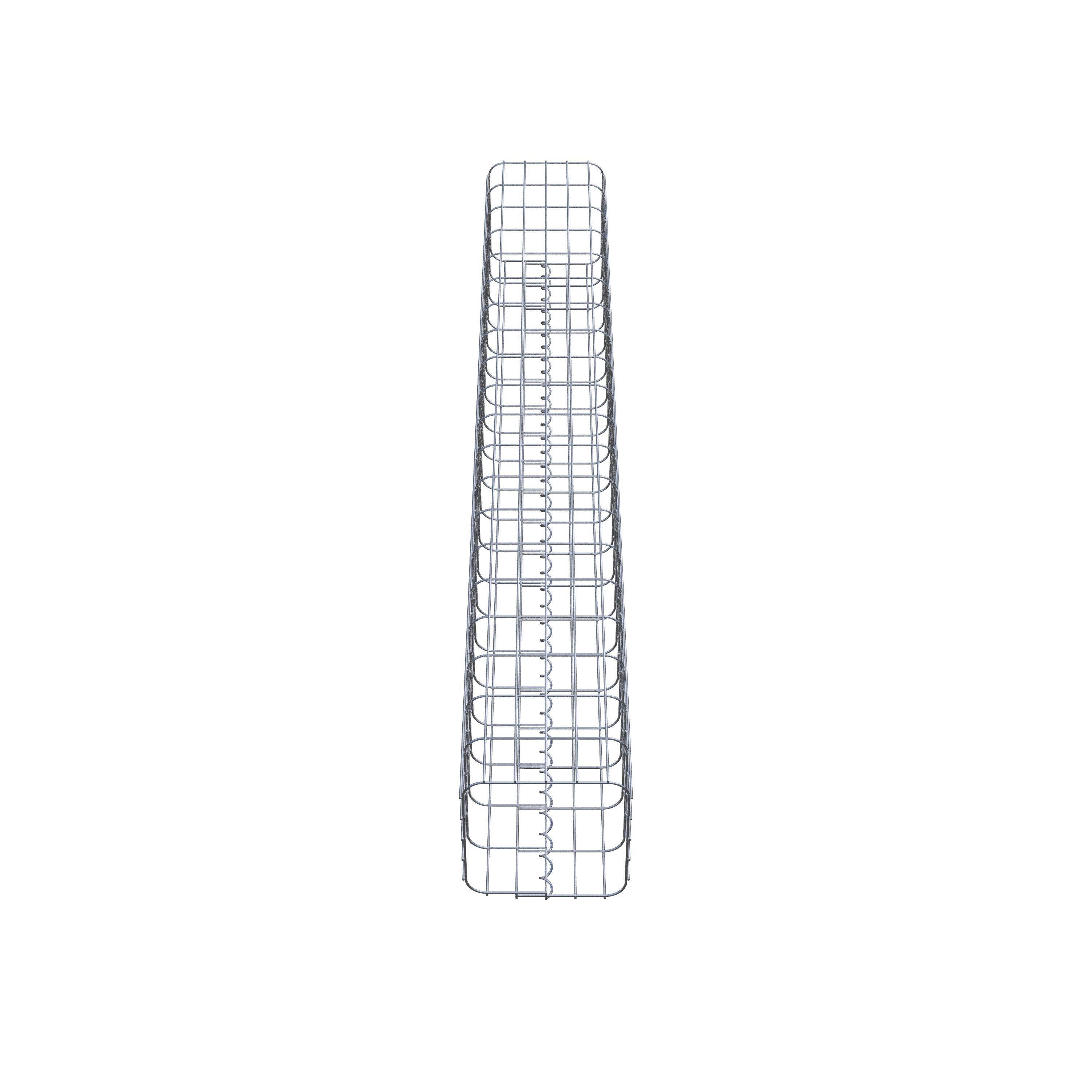 Colonne en gabion 200 x 27 x 27 cm – Structure préfabriquée en acier galvanisé – Qualité GABIONA® Made in Germany