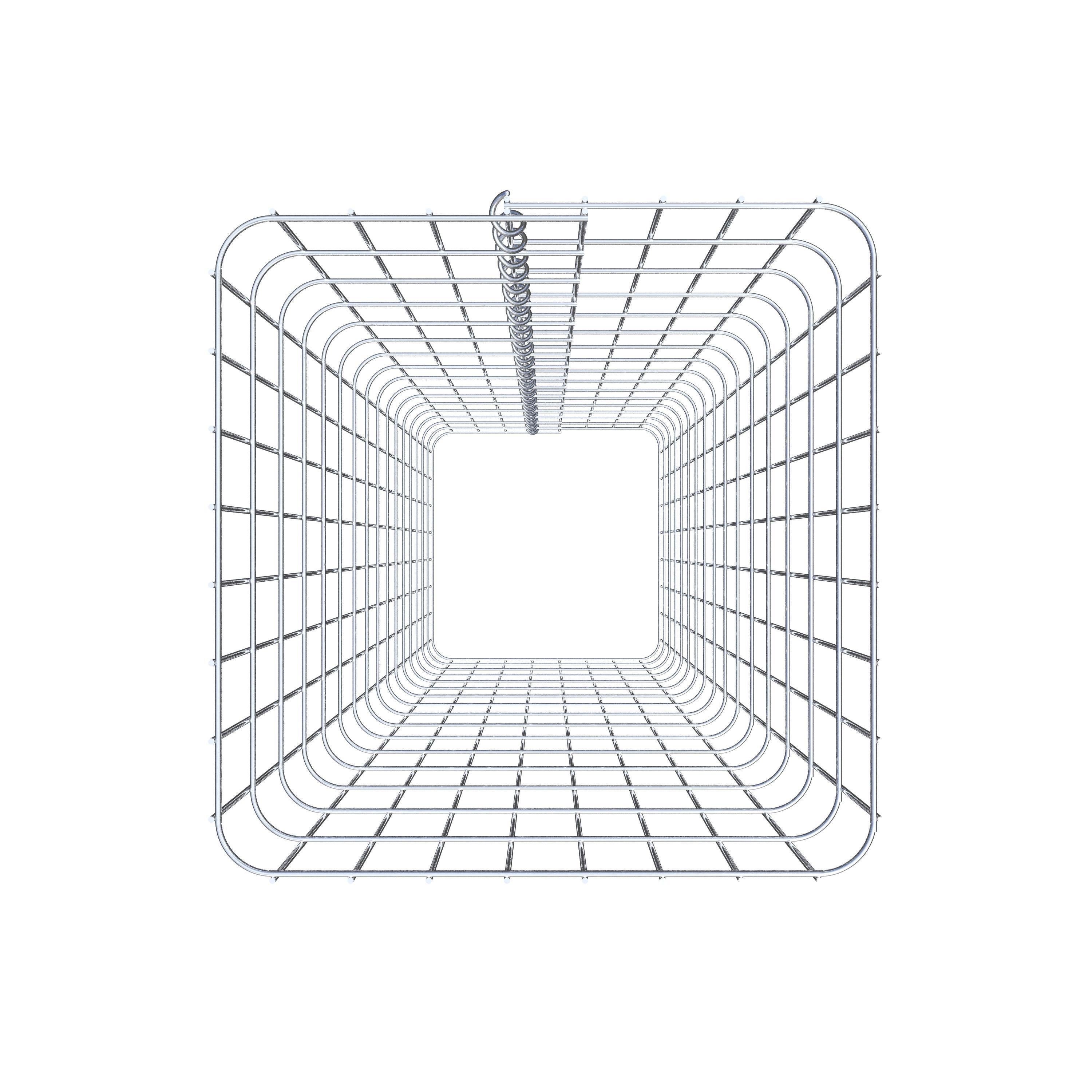 Columna de gaviones, angular 42 cm x 42 cm, 160 cm de altura, MW 5 cm x 10 cm