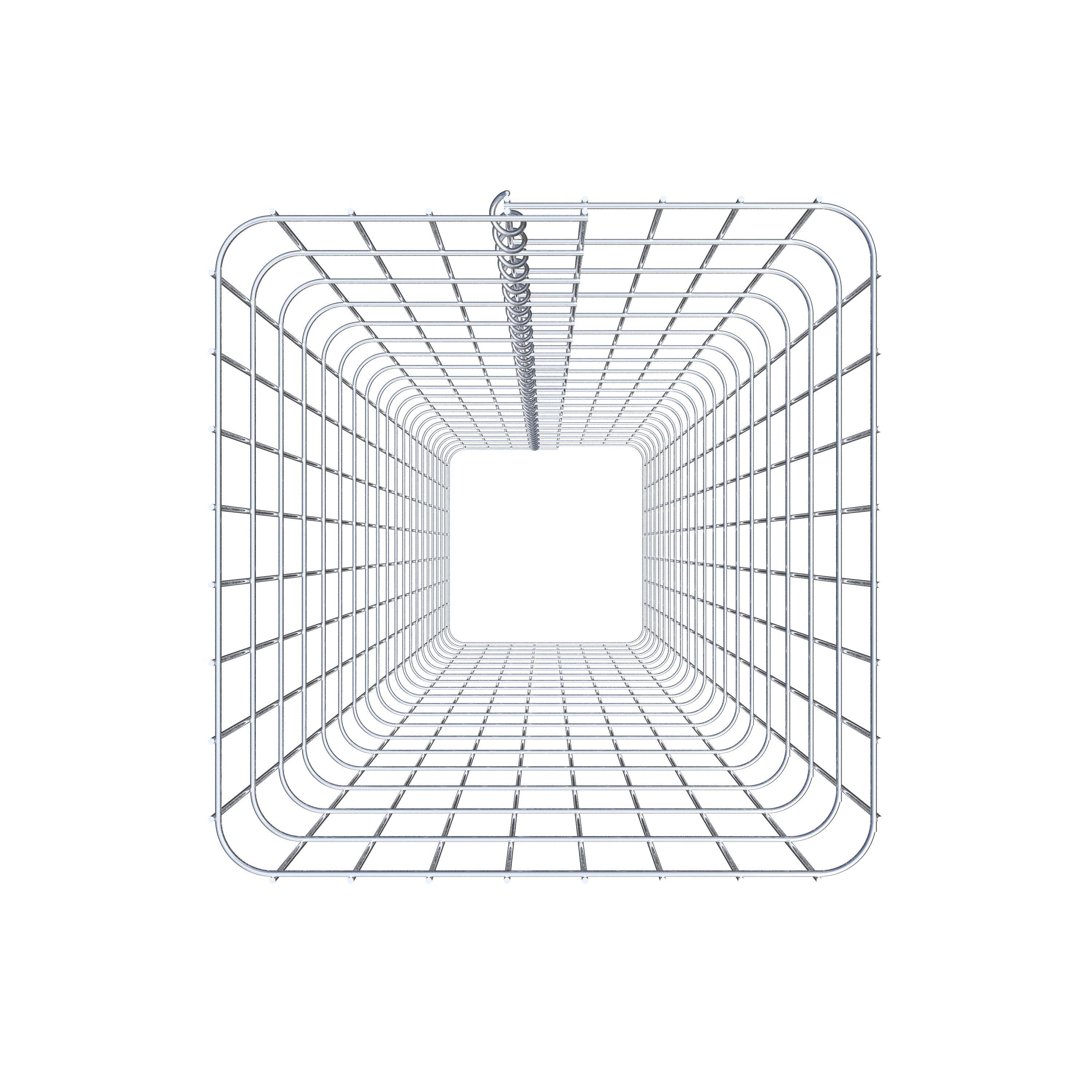 Columna de gaviones angular 42 cm x 42 cm, 200 cm de altura, MW 5 cm x 10 cm