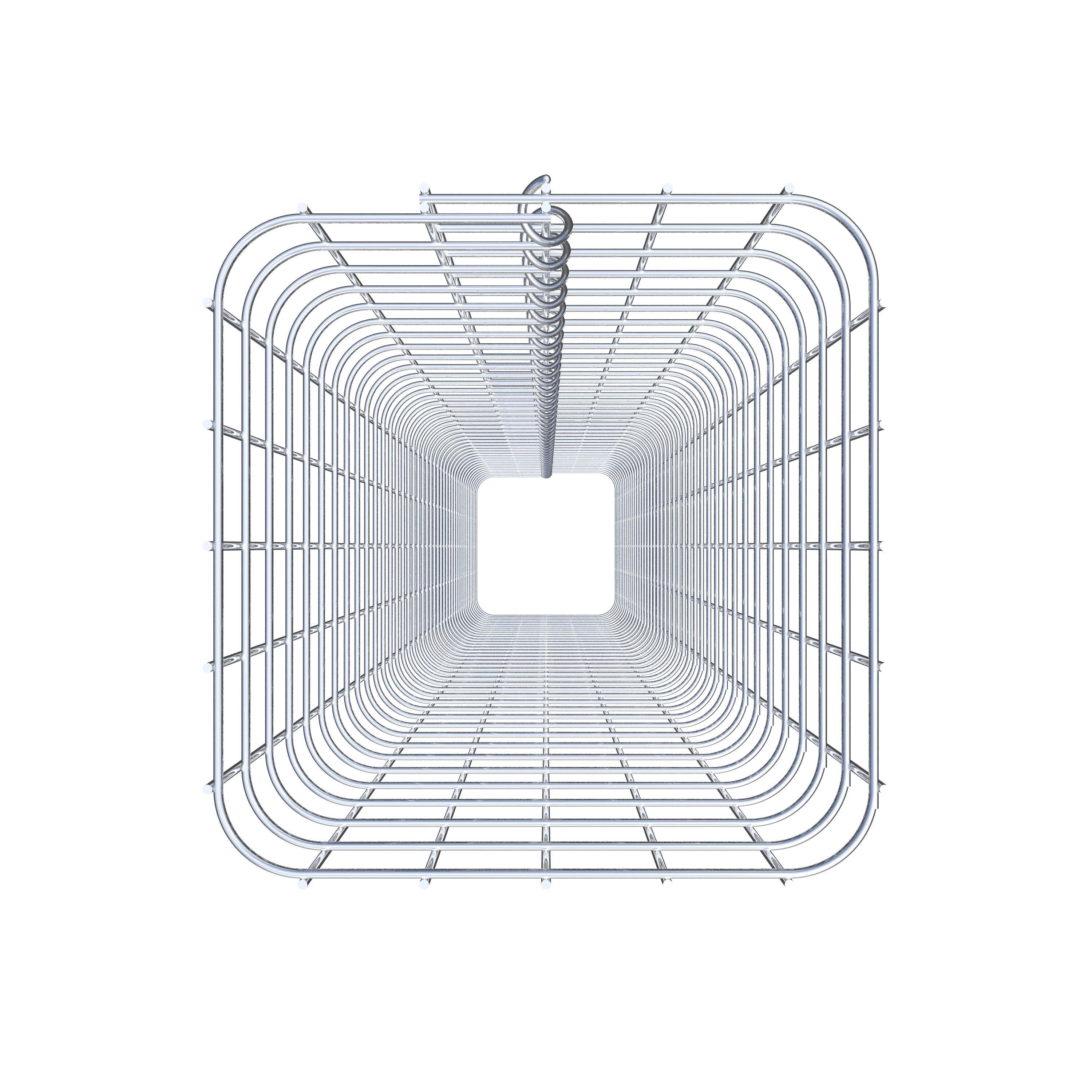 Columna de gaviones angular 27 cm x 27 cm, 200 cm de altura, MW 5 cm x 5 cm