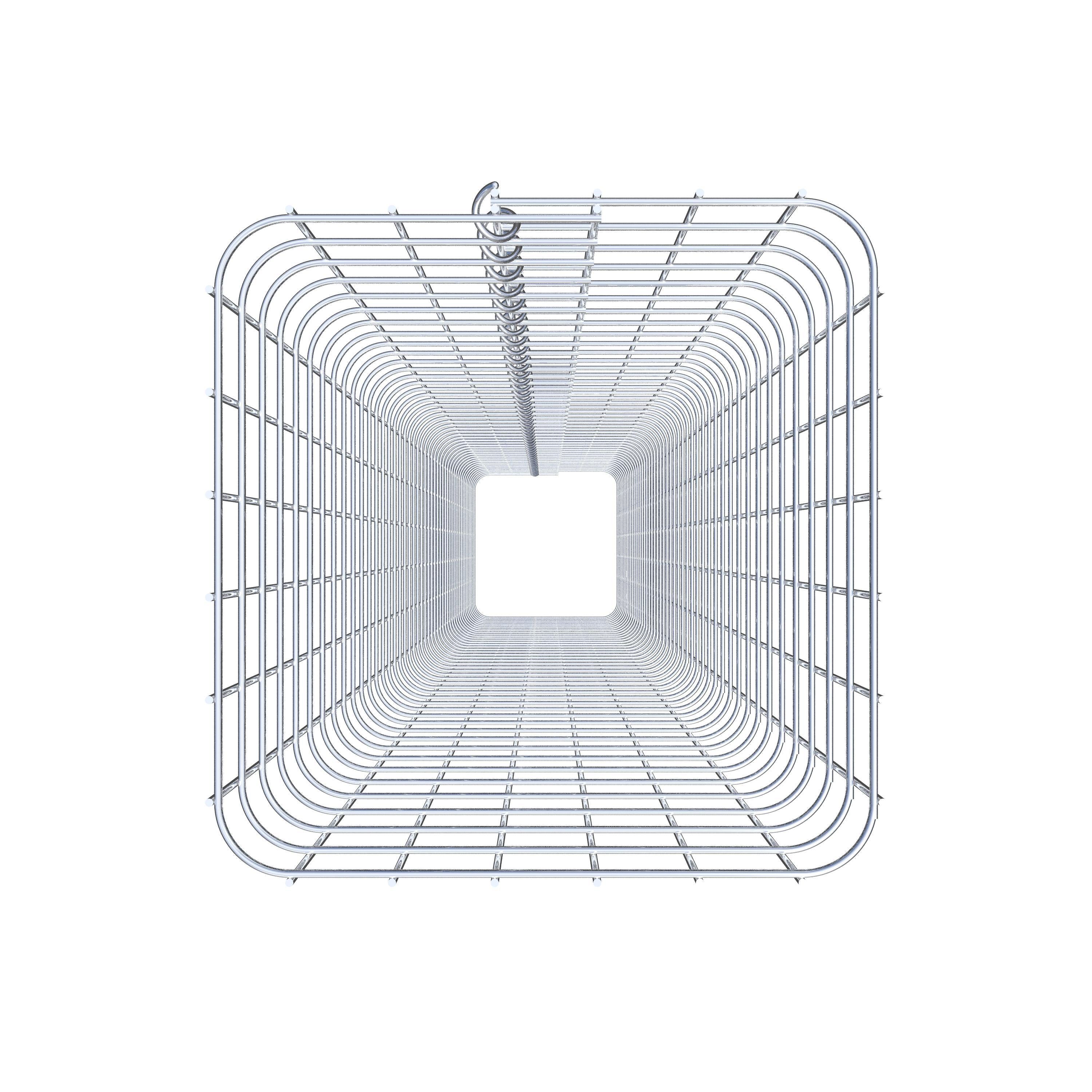 Columna de gaviones angular 32 cm x 32 cm, 230 cm de altura, MW 5 cm x 5 cm
