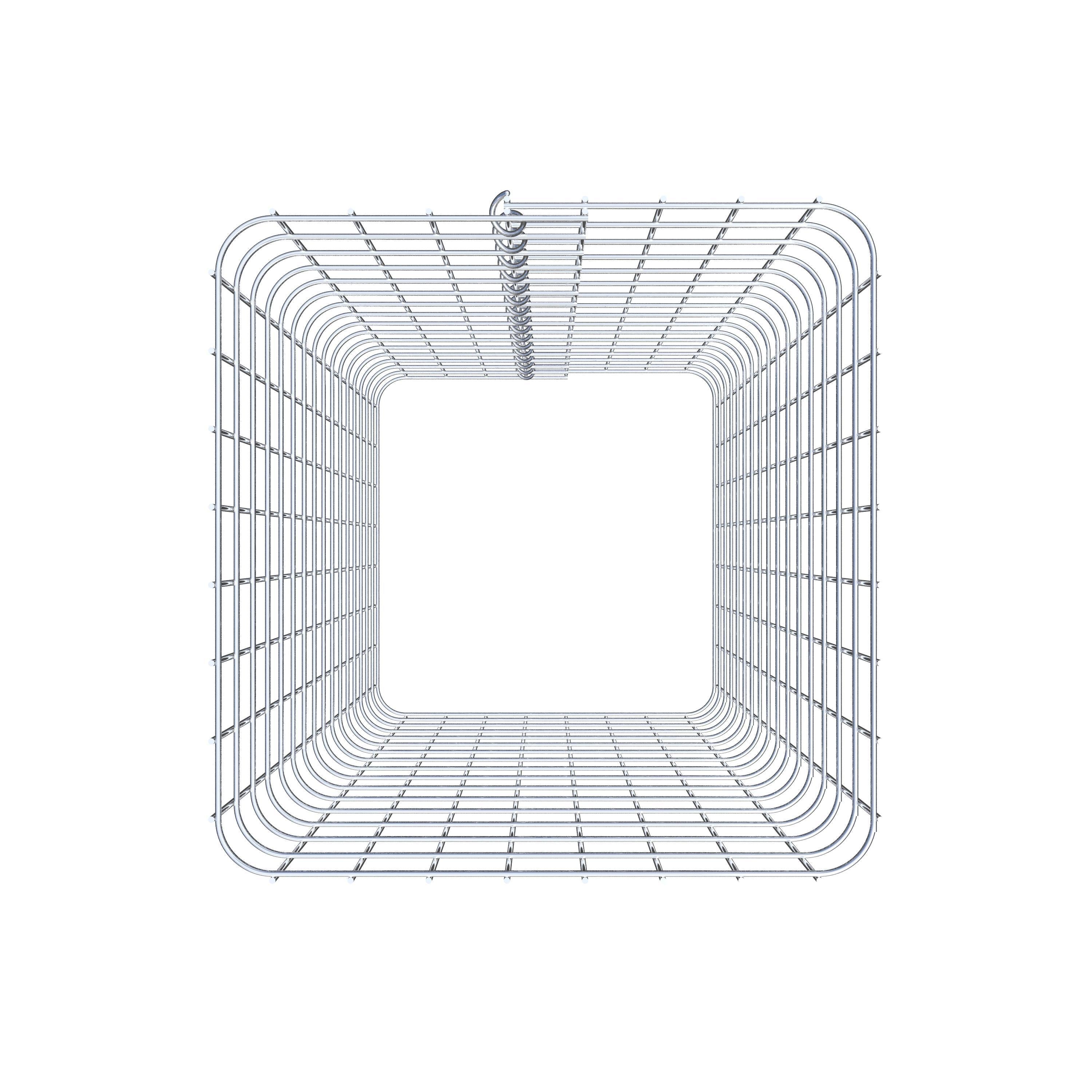 Columna de gaviones, angular 42 cm x 42 cm, 80 cm de altura, MW 5 cm x 5 cm