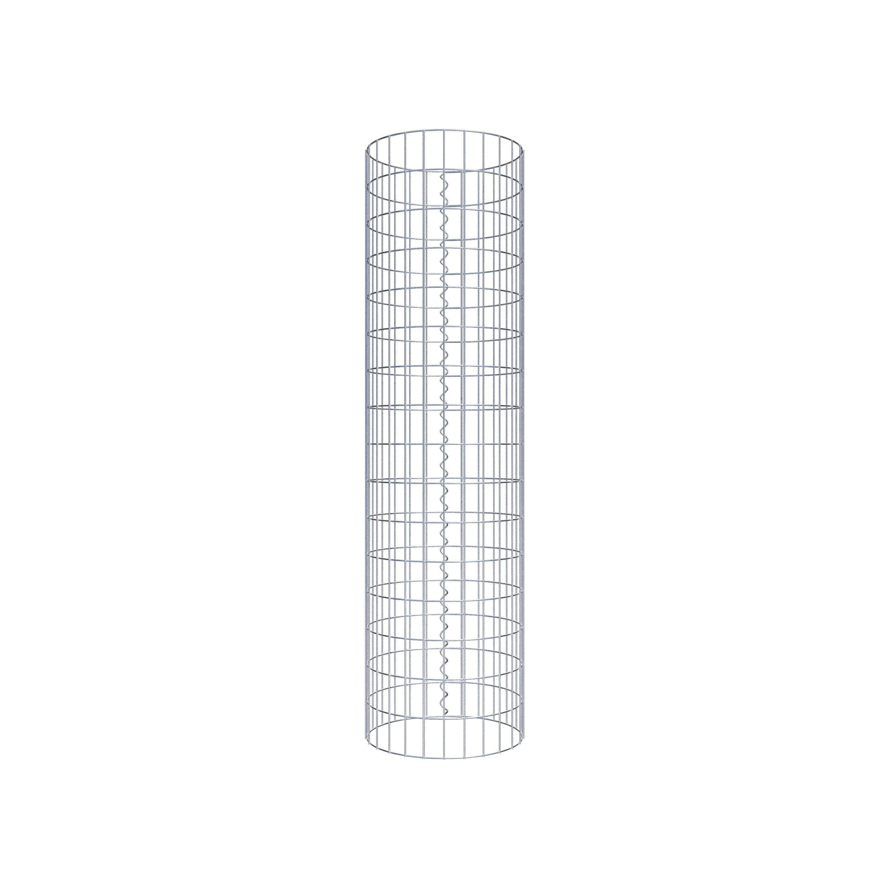 Gabionpelare rund 42 cm diameter, 160 cm höjd, maskstorlek 5 cm x 10 cm