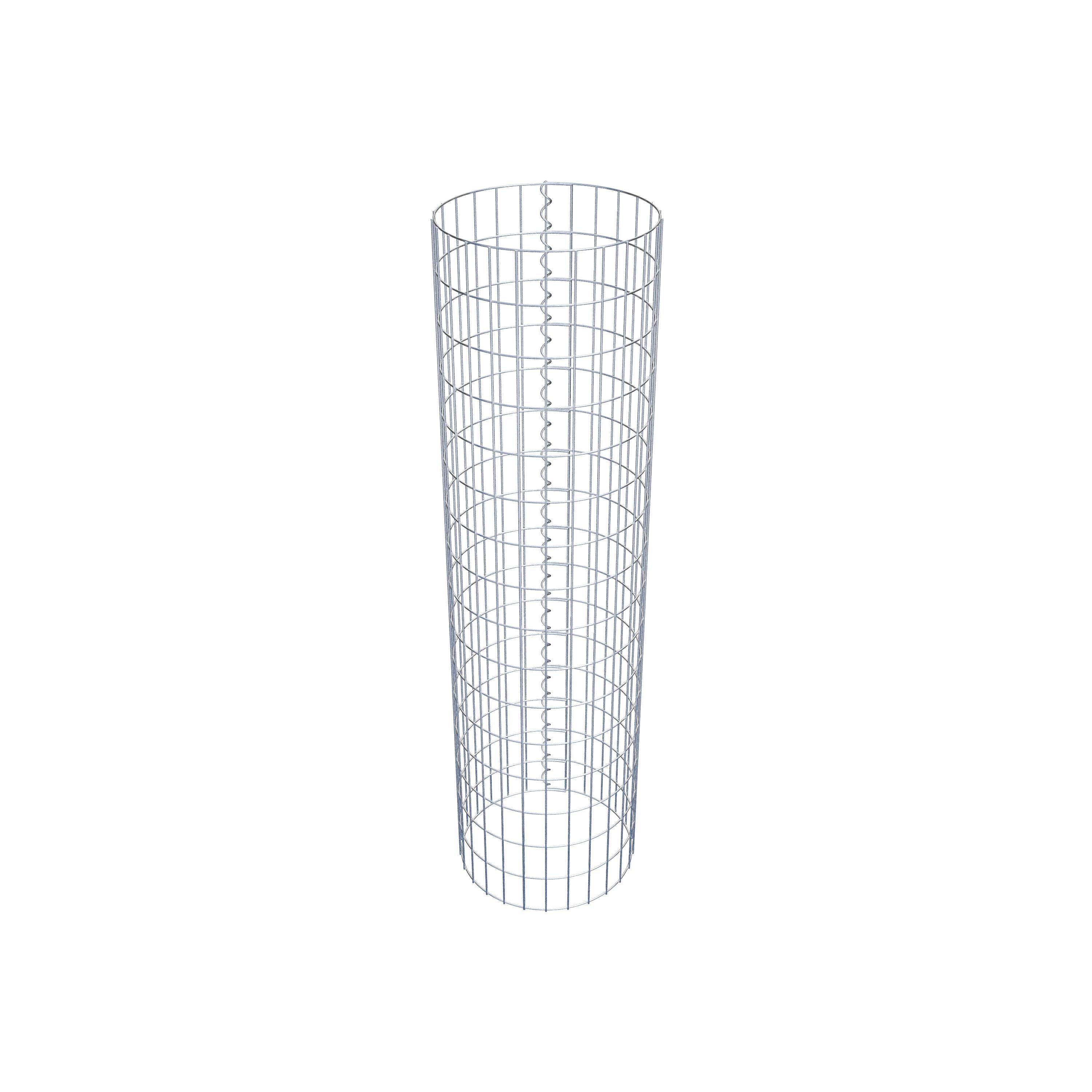 Gabionpelare rund 42 cm diameter, 160 cm höjd, maskstorlek 5 cm x 10 cm