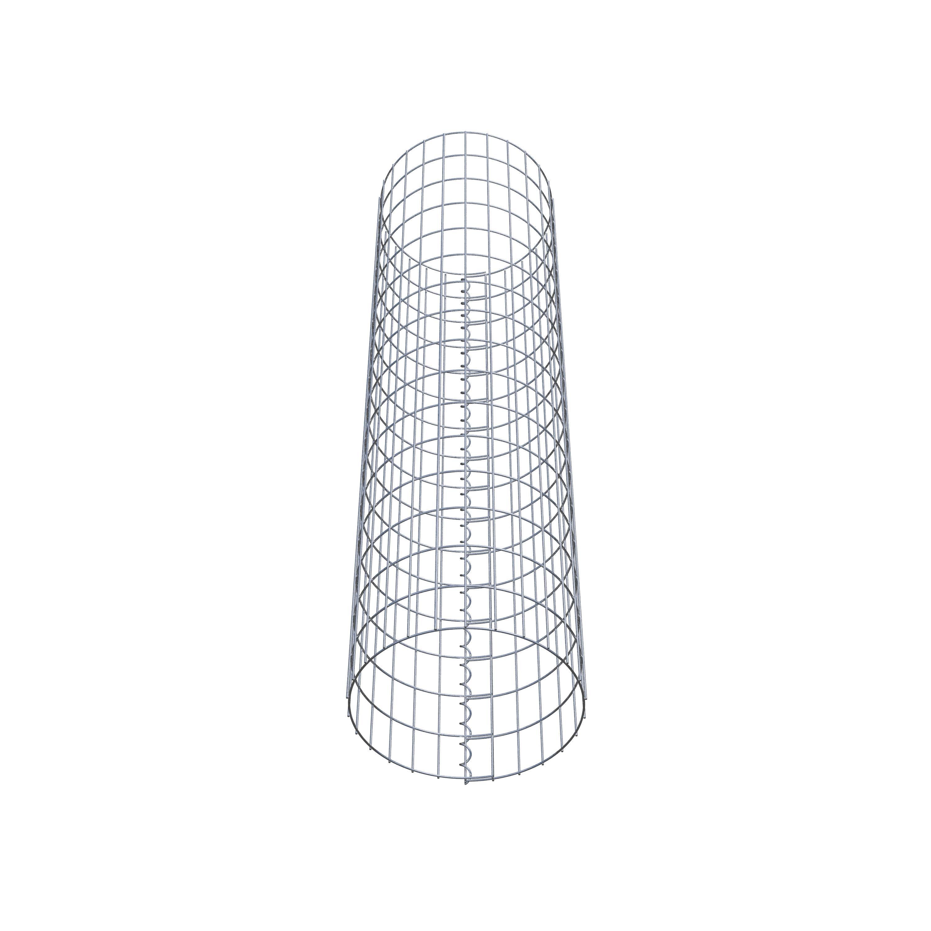 Gabionpelare rund 42 cm diameter, 160 cm höjd, maskstorlek 5 cm x 10 cm