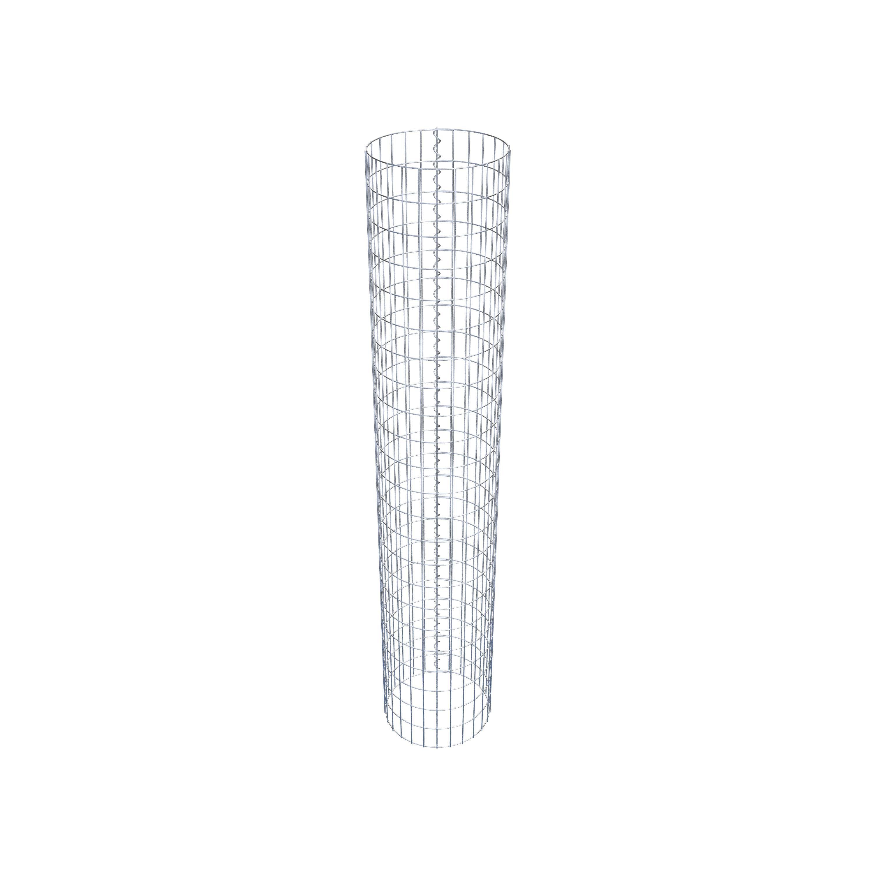 Gabionpelare rund 42 cm diameter, 230 cm höjd, maskstorlek 5 cm x 10 cm