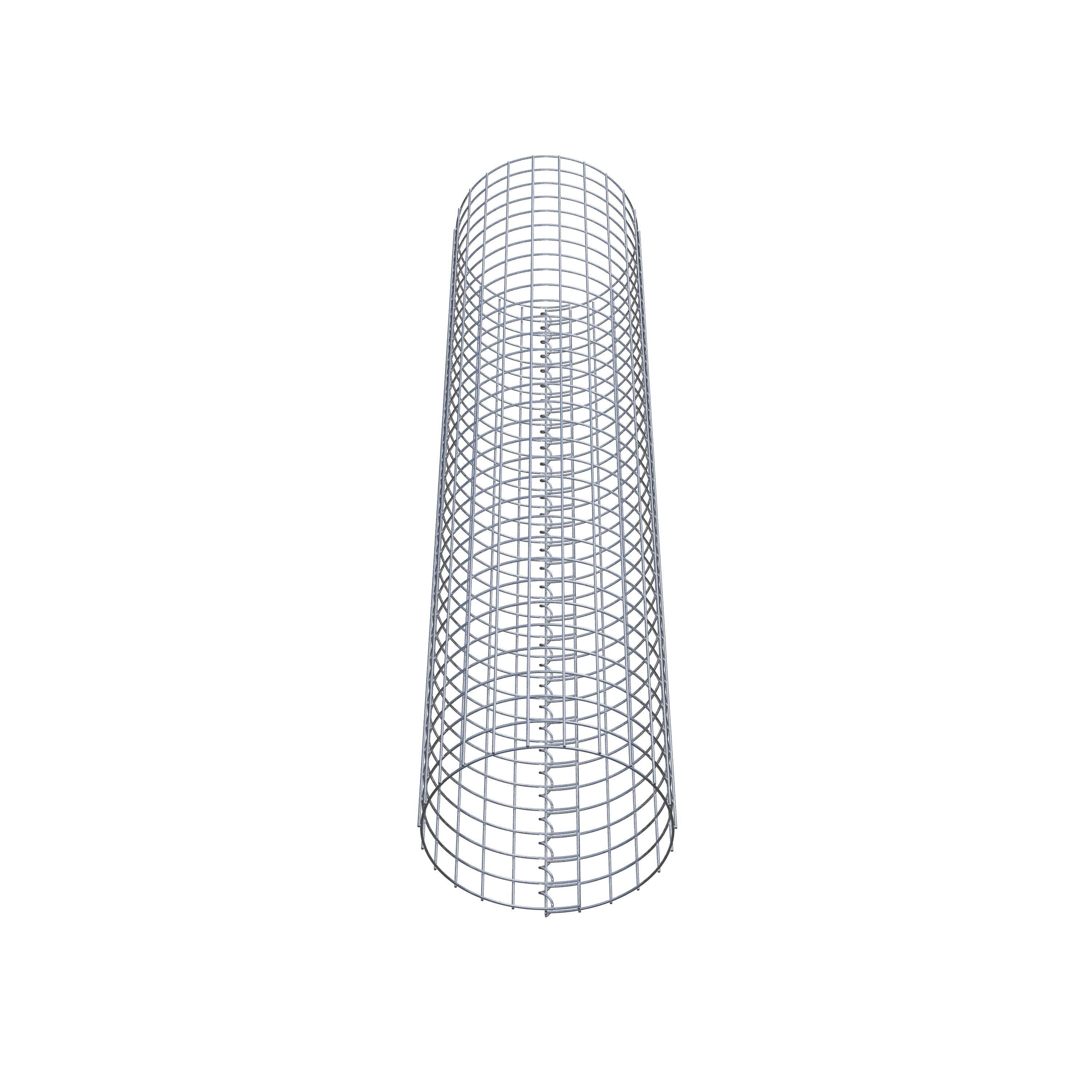 Gabionensäule rund 37 cm Durchmesser, 160 cm Höhe, Maschenweite 5 cm x 5 cm