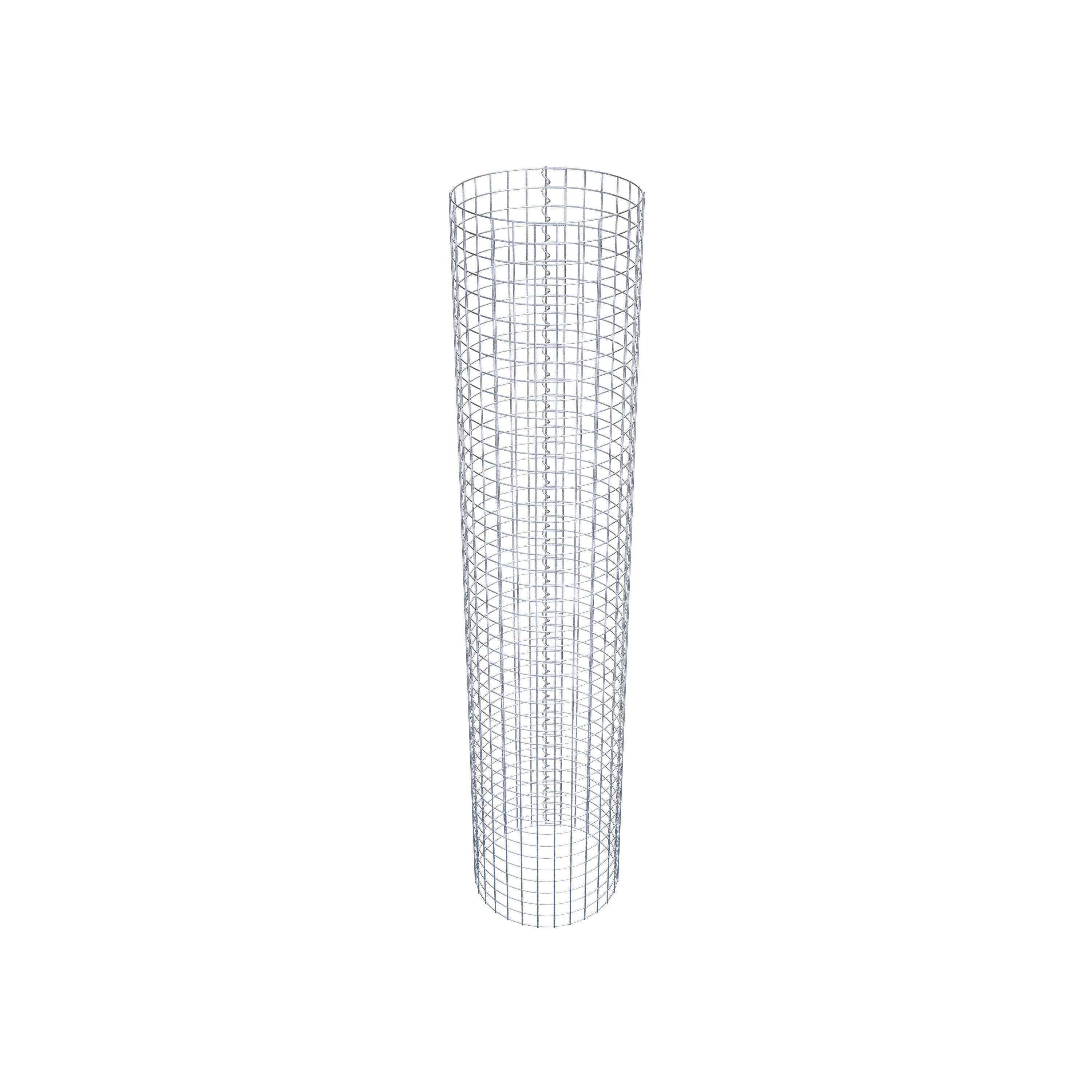 Colonne de gabion ronde 47 cm de diamètre, 230 cm de hauteur, maille 5 cm x 5 cm