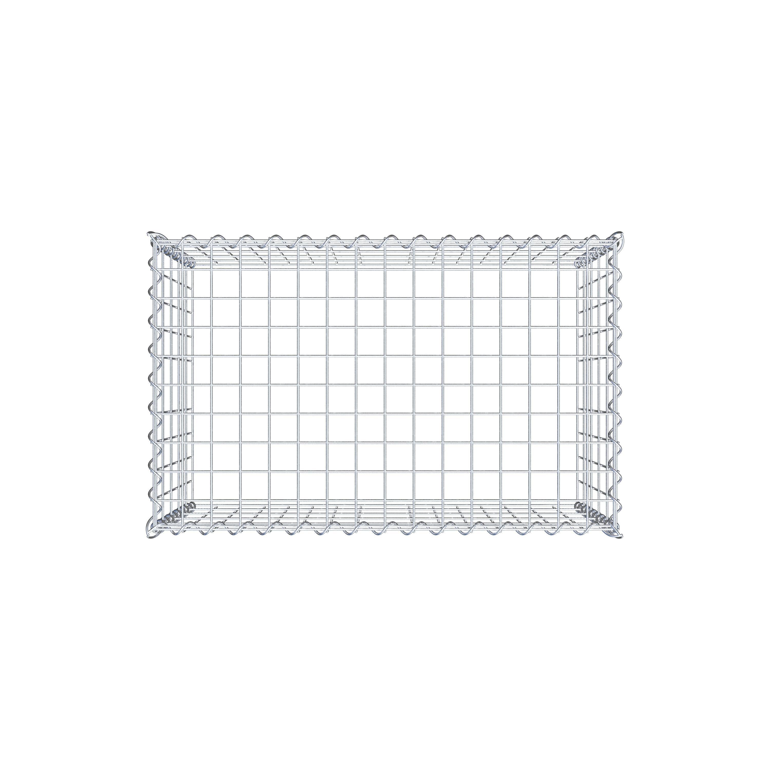 Grown-on gabion type 3 80 cm x 50 cm x 50 cm (L x H x D), mesh size 5 cm x 10 cm, spiral