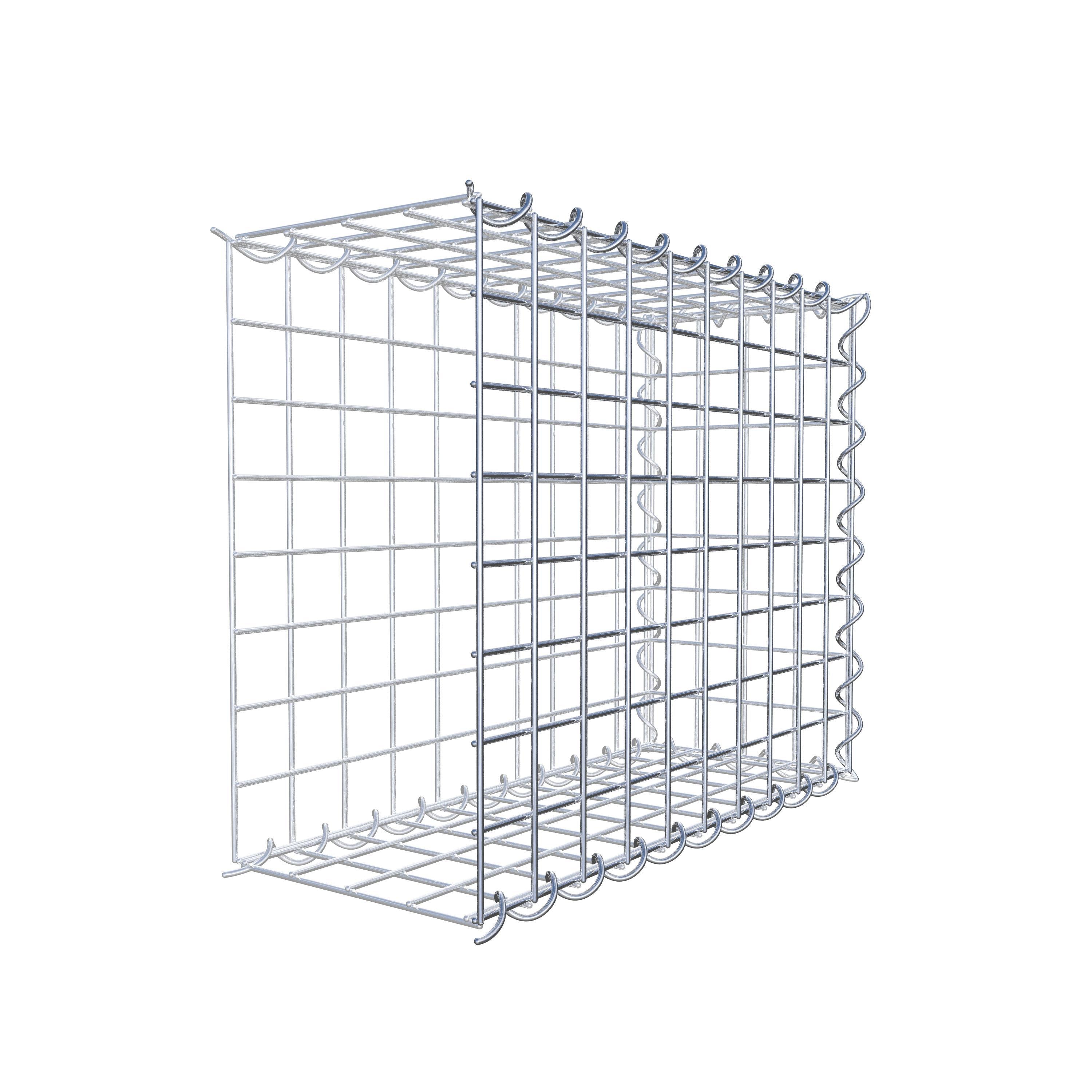 Gavión complementario tipo 2 50 cm x 40 cm x 20 cm (L x A x P), malla 5 cm x 5 cm, espiral