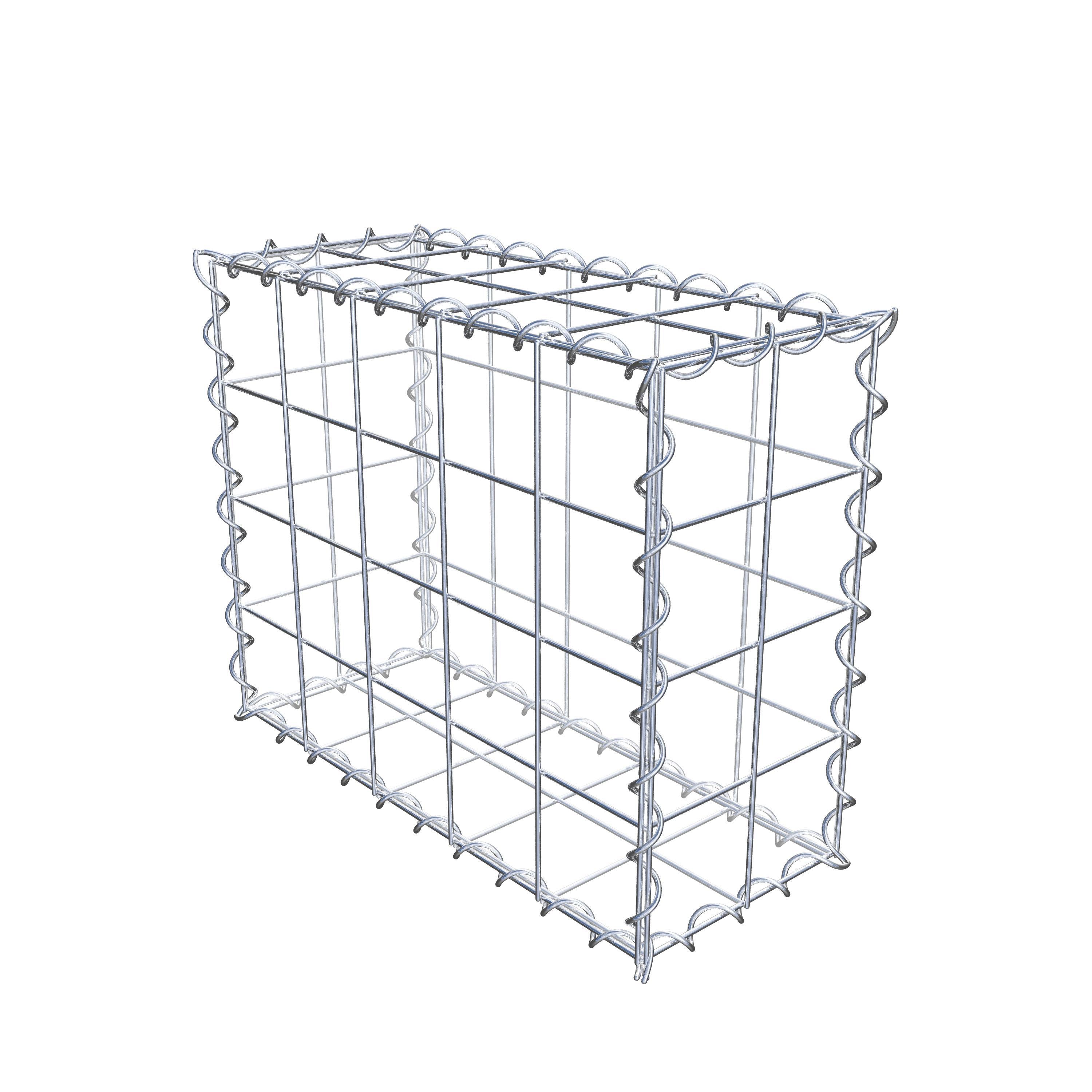 Gabion 50 cm x 40 cm x 20 cm (L x H x P), mailles 10 cm x 10 cm, spirale