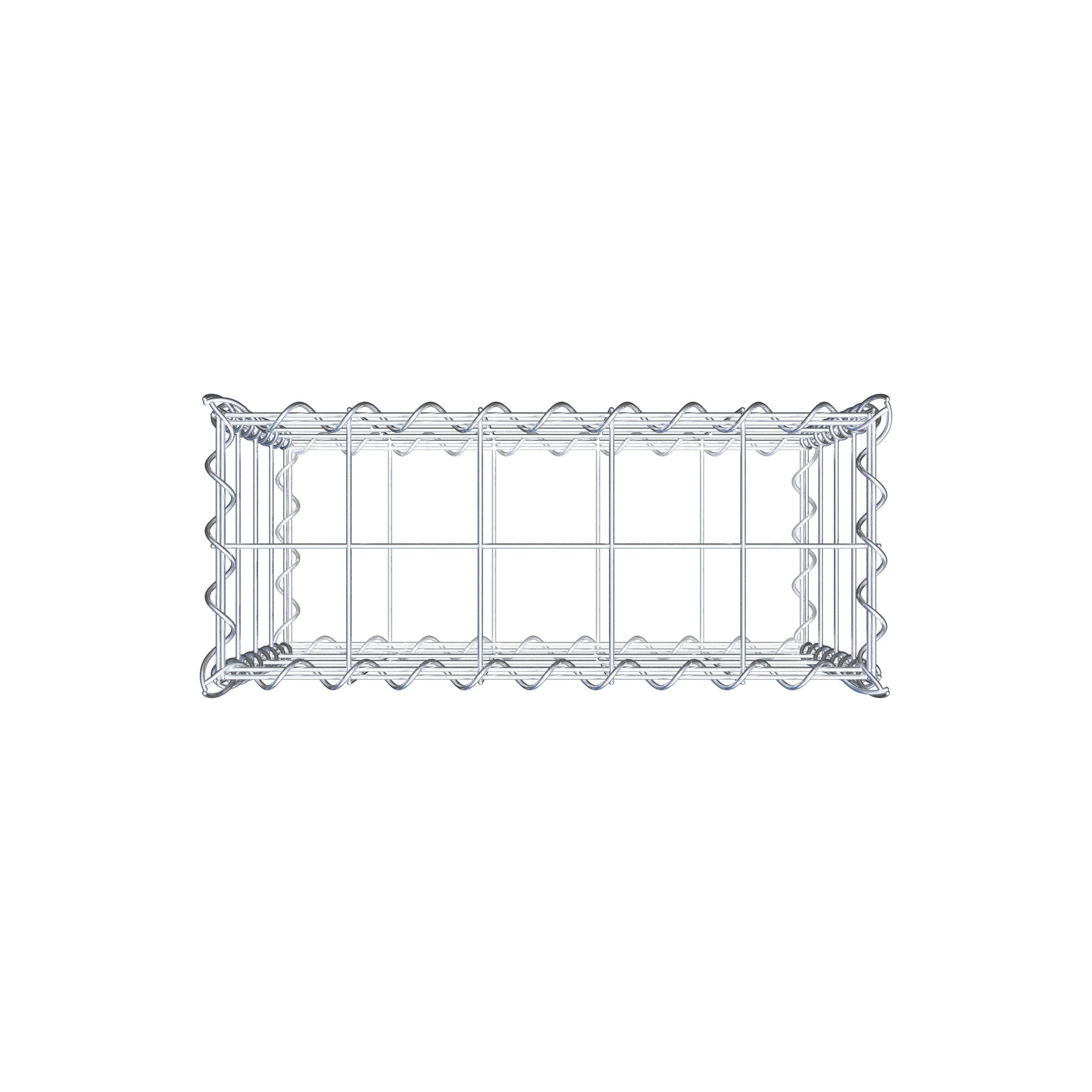 Gabion 50 cm x 40 cm x 20 cm (L x H x P), mailles 10 cm x 10 cm, spirale