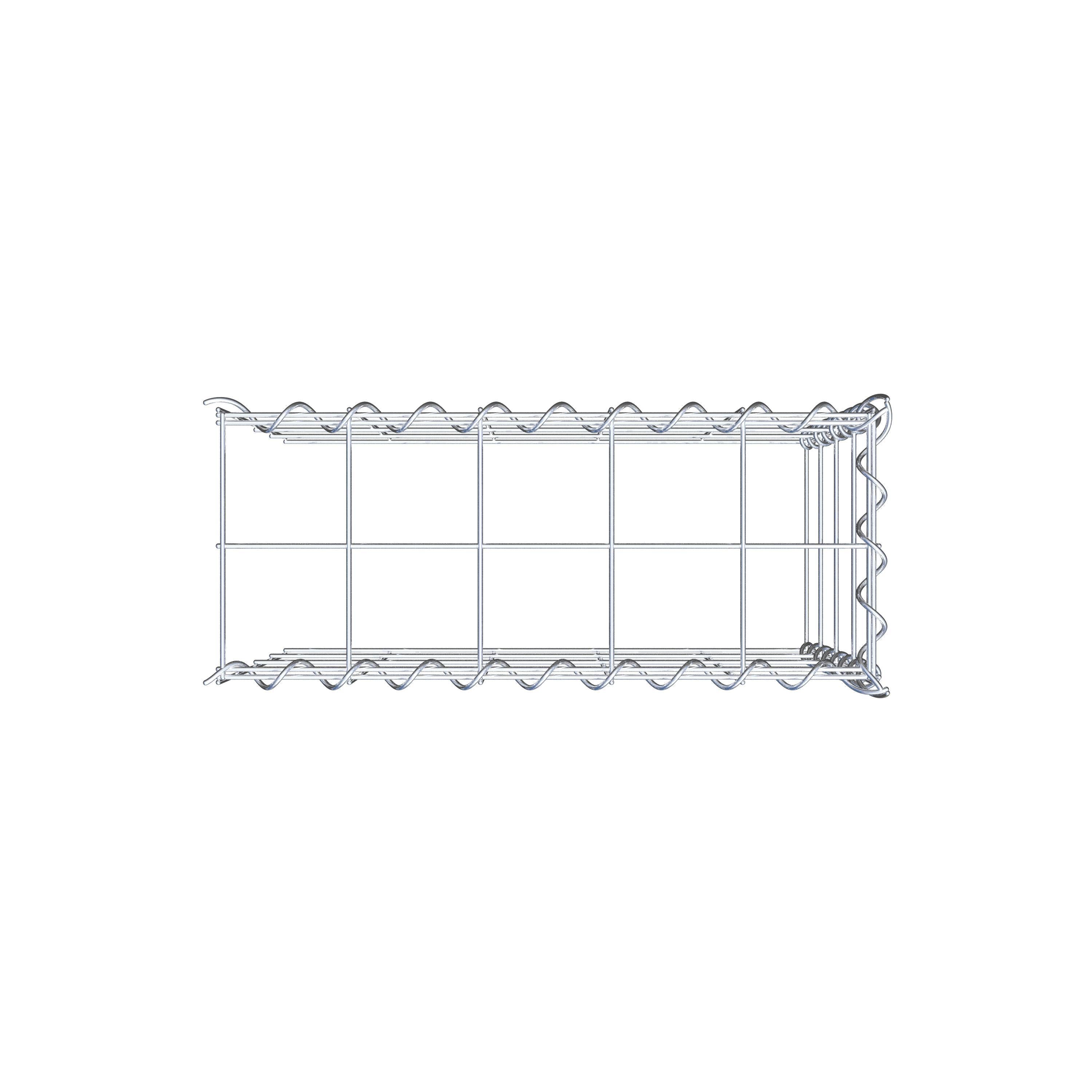 Extra gabion typ 4 50 cm x 40 cm x 20 cm (L x H x D), maskstorlek 10 cm x 10 cm, spiral