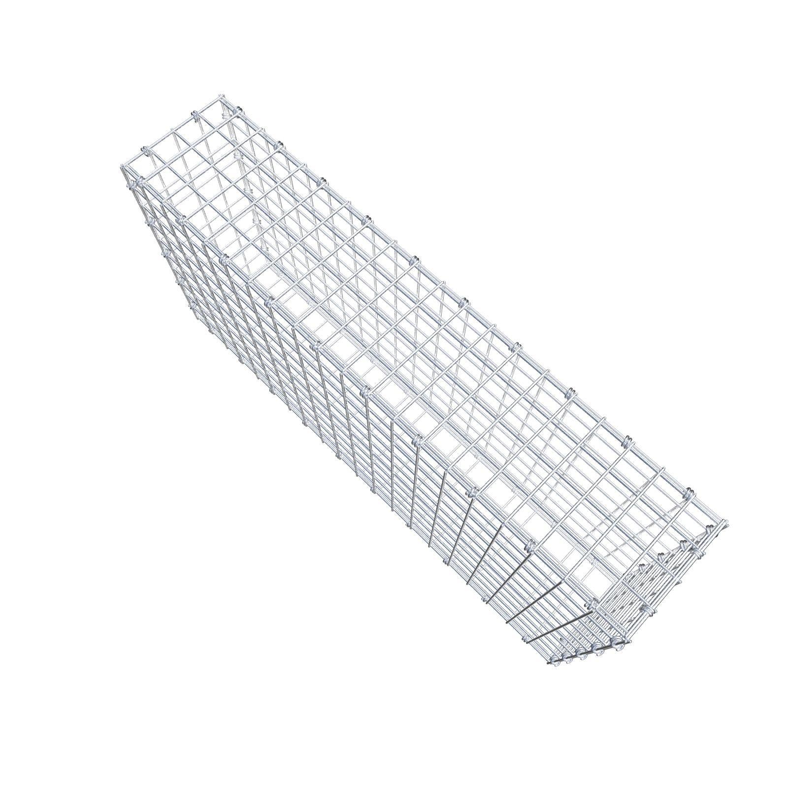 Gabion 100 cm x 50 cm x 20 cm (L x H x D), mesh size 5 x 5 cm, spiral ring