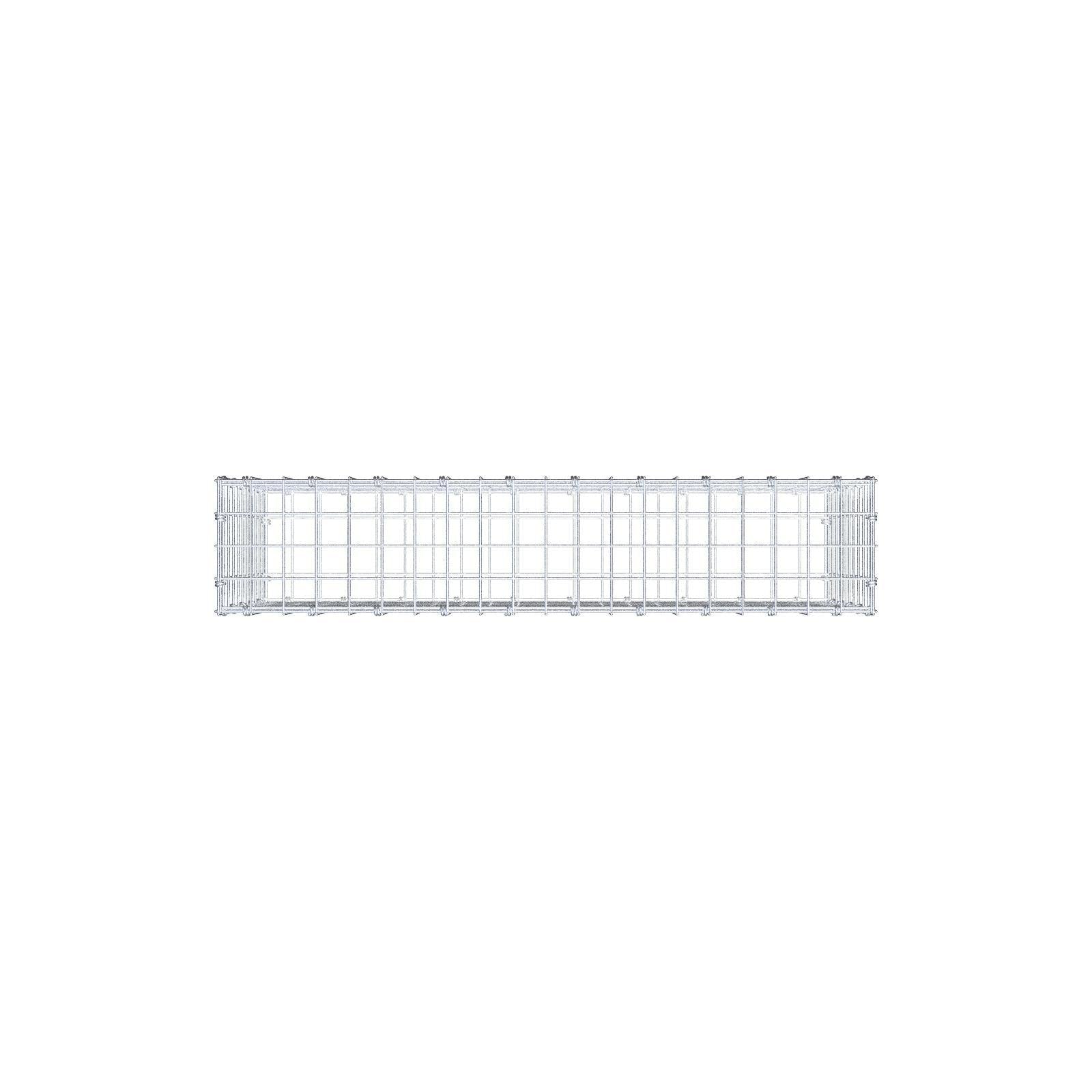 Gabion 100 cm x 50 cm x 20 cm (L x H x D), mesh size 5 x 5 cm, spiral ring
