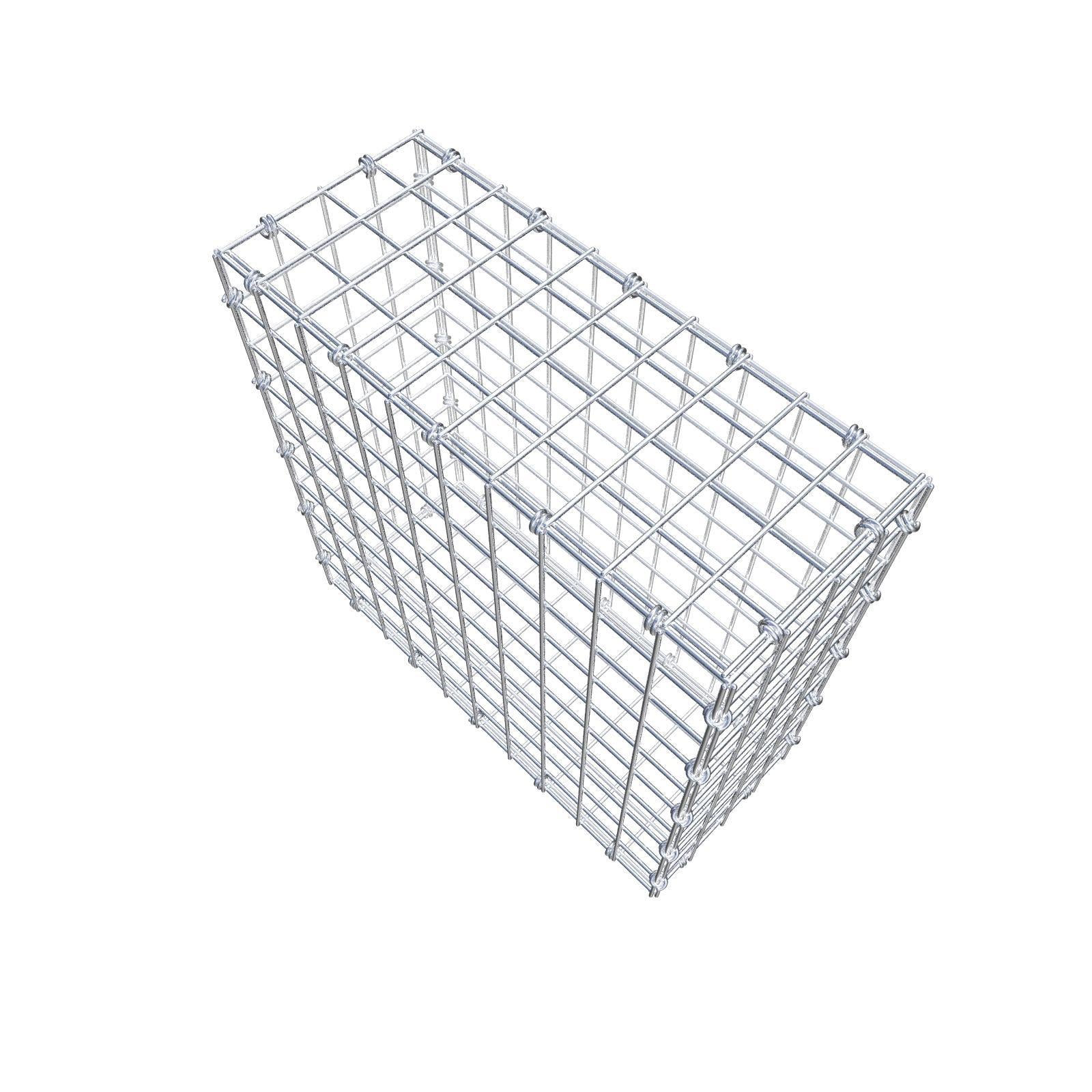 Gabione 50 cm x 50 cm x 20 cm (L x H x T), Maschenweite 5 x 5 cm, Spiralring