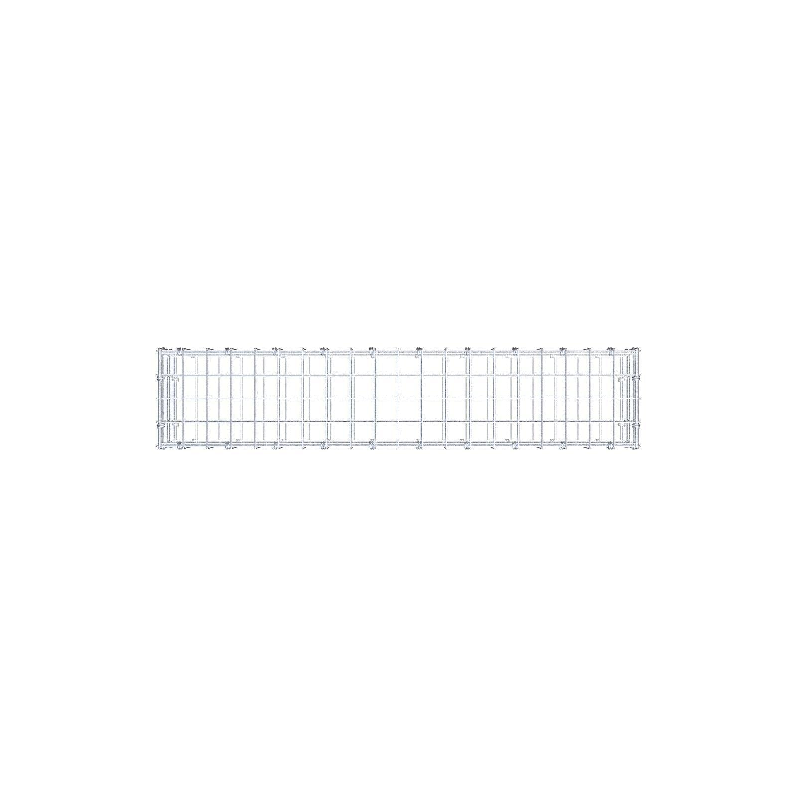 Gabion 100 cm x 20 cm x 20 cm (L x H x D), maskstorlek 5 x 5 cm, spiralring