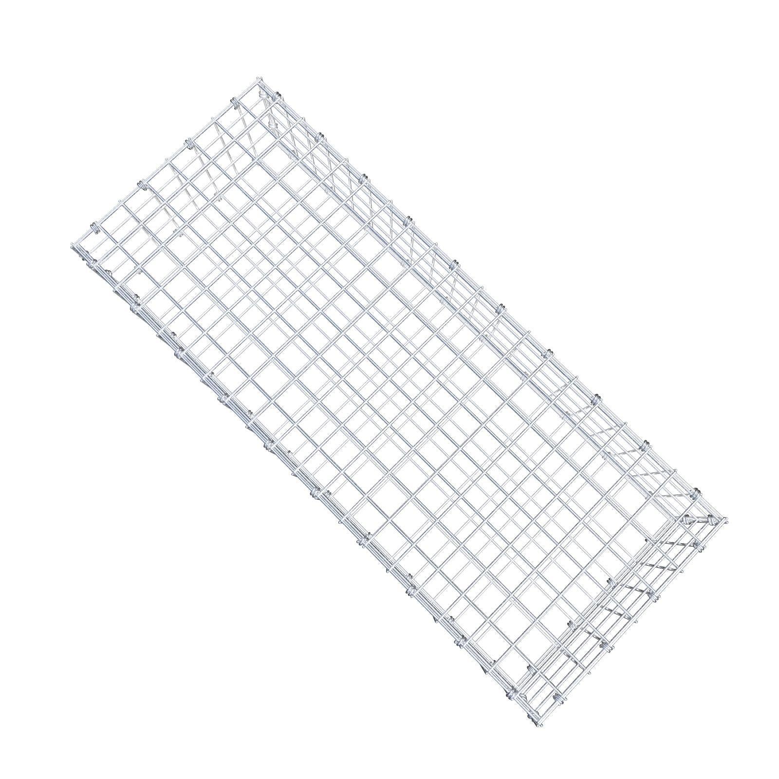 Gabion 100 cm x 20 cm x 40 cm (L x H x D), mesh size 5 x 5 cm, spiral ring
