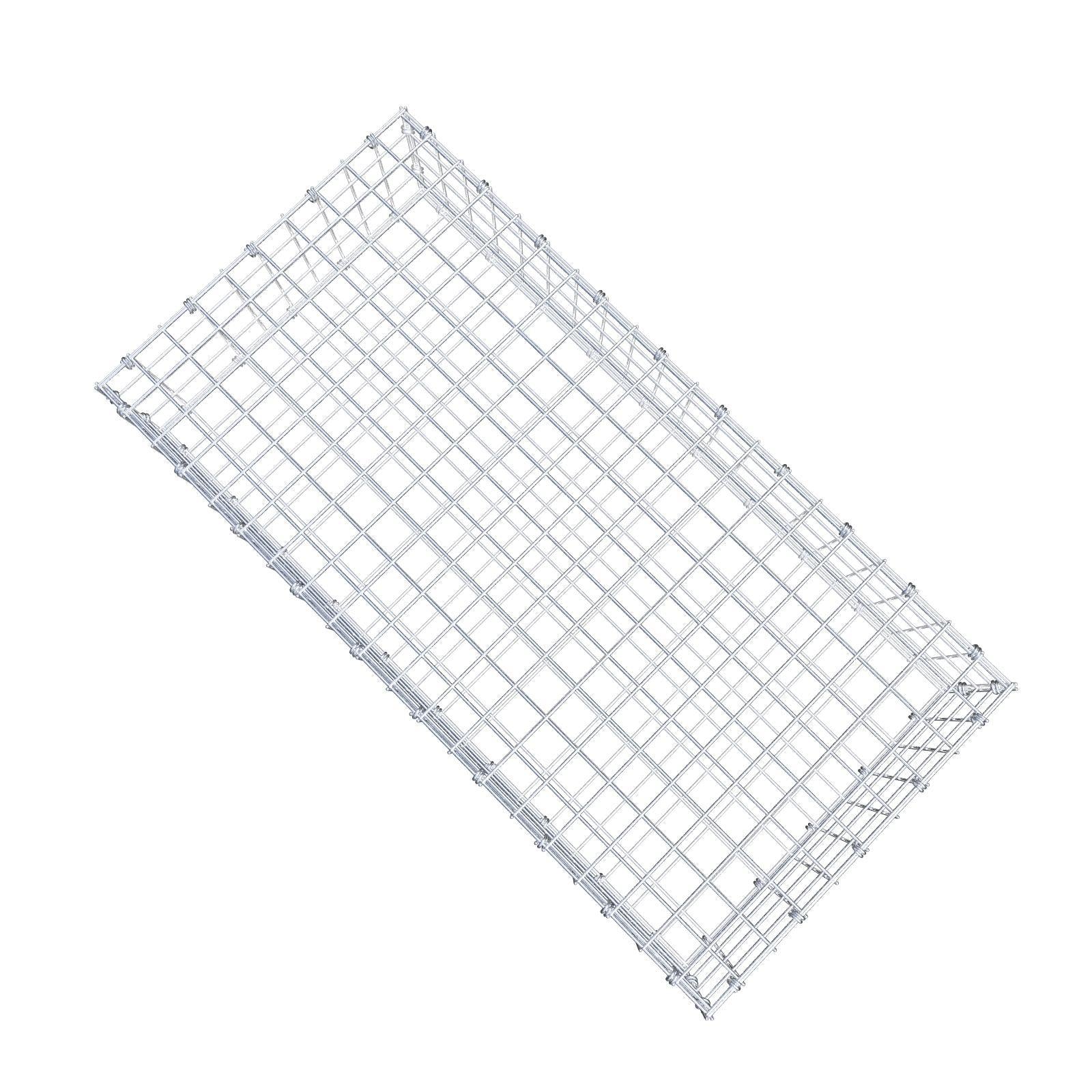 Gabion 100 cm x 20 cm x 50 cm (L x H x D), mesh size 5 x 5 cm, spiral ring