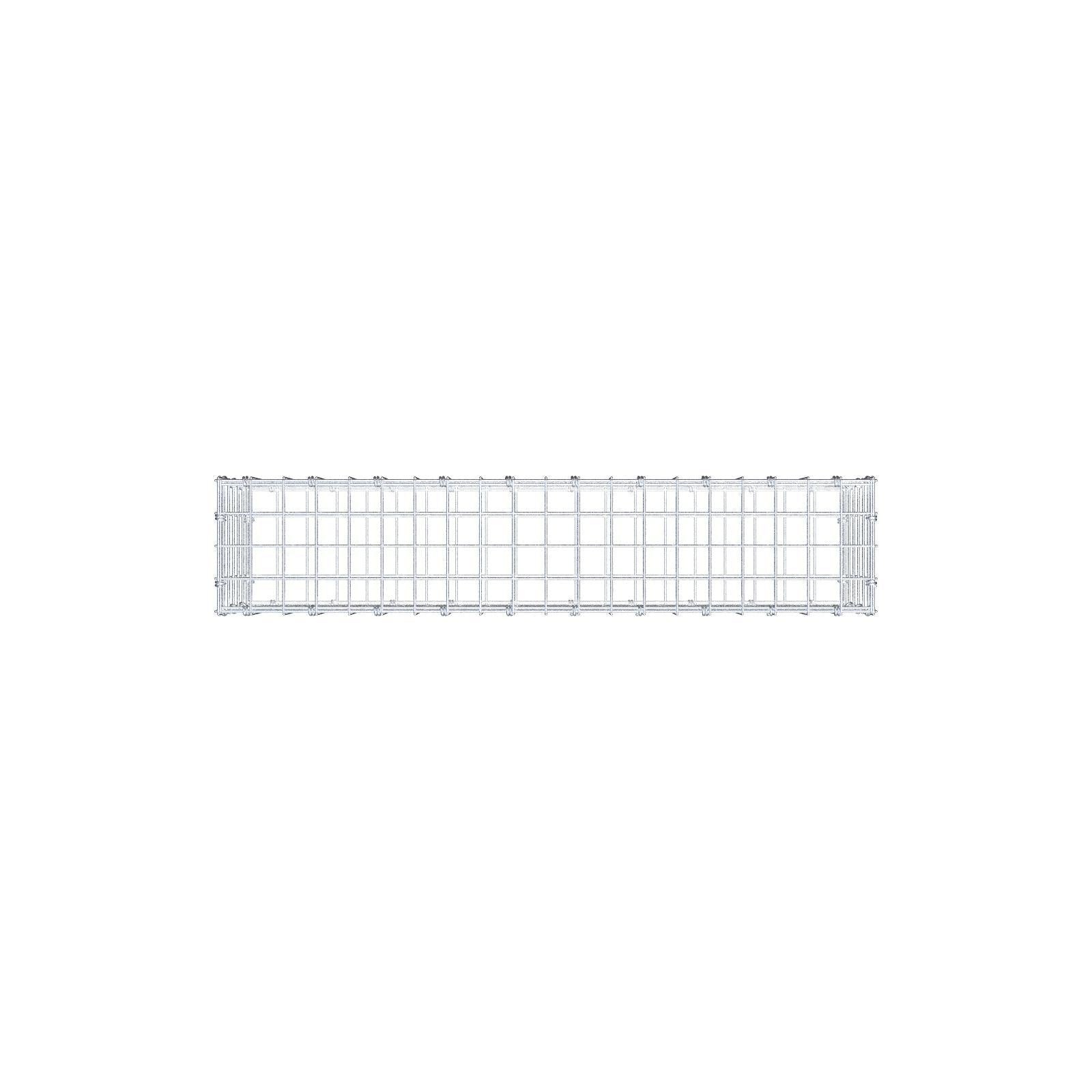 Gabion 100 cm x 30 cm x 20 cm (L x H x D), mesh size 5 x 5 cm, spiral ring