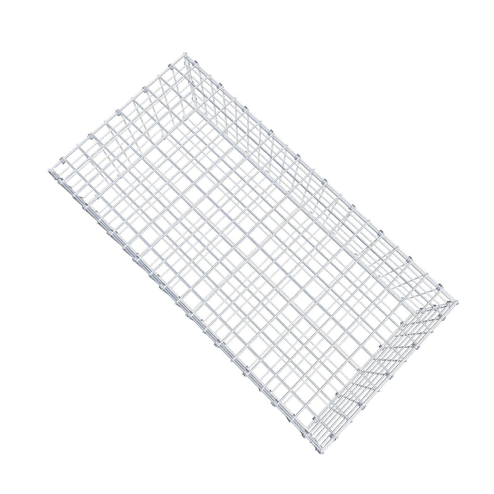 Gabion 100 cm x 30 cm x 50 cm (L x H x D), mesh size 5 x 5 cm, spiral ring