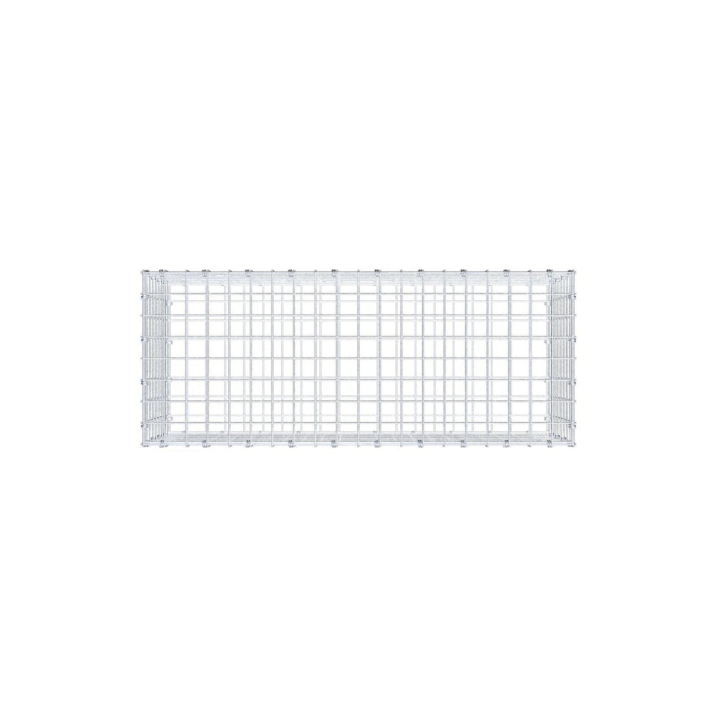 Gabion 100 cm x 40 cm x 40 cm (L x H x D), maskestørrelse 5 x 5 cm, spiralring