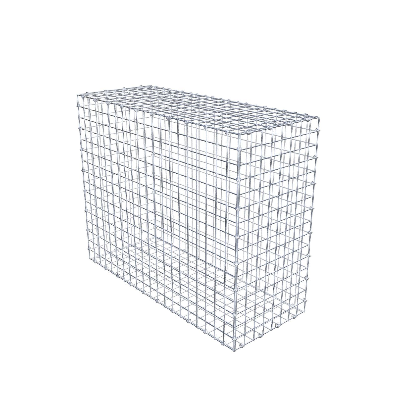 Gabbione 100 cm x 80 cm x 40 cm (L x H x P), maglia 5 x 5 cm, anello a spirale