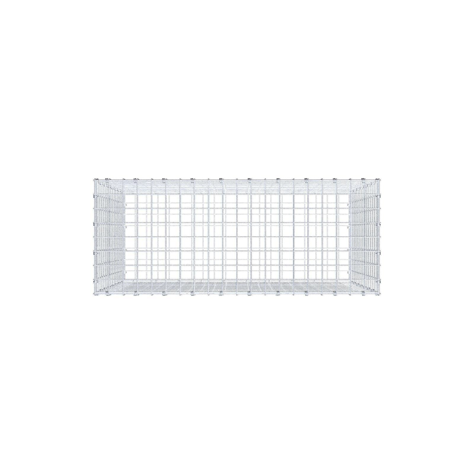 Gabbione 100 cm x 80 cm x 40 cm (L x H x P), maglia 5 x 5 cm, anello a spirale