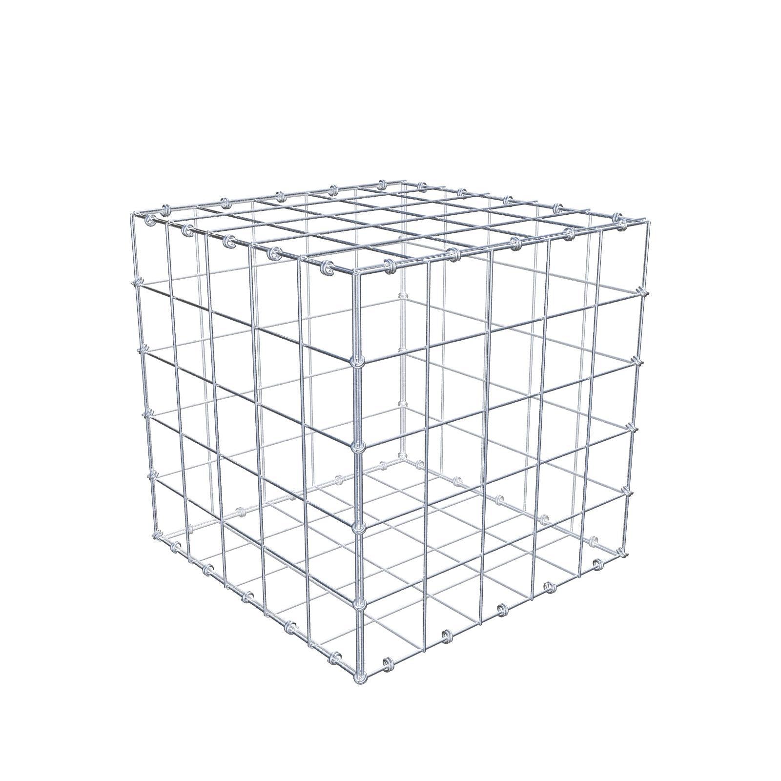 Gabion 50 cm x 50 cm x 50 cm (L x H x D), maskestørrelse 10 x 10 cm, spiralring